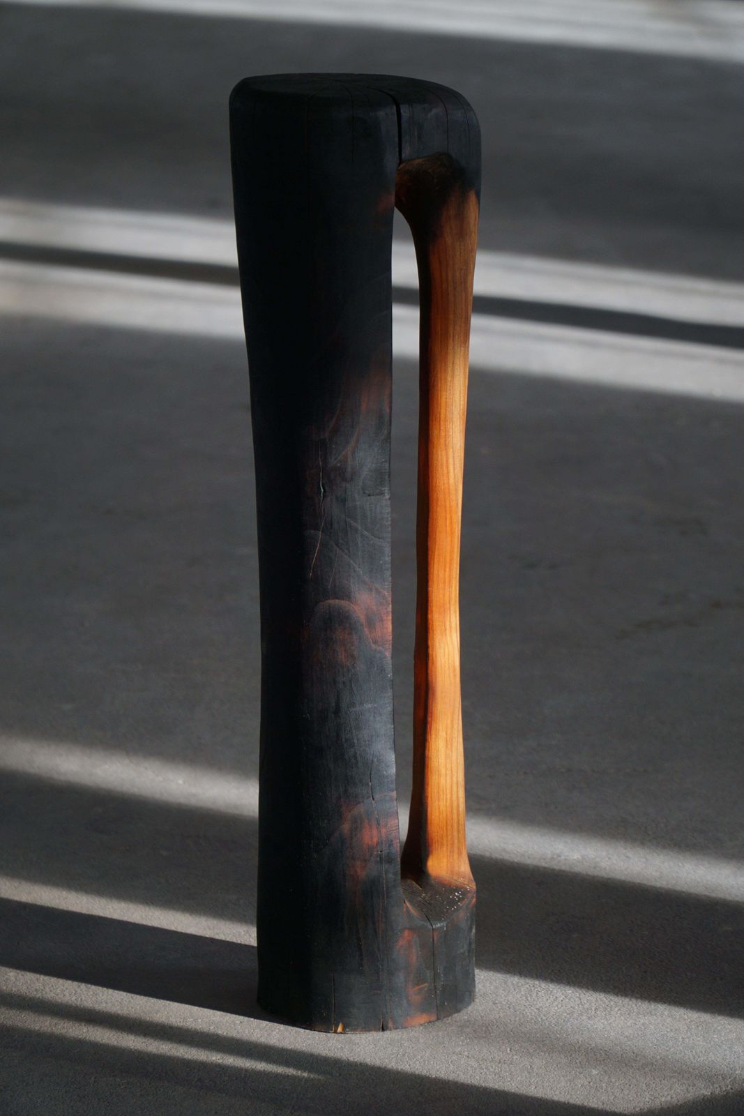 Large Wooden Sculpture "Black Elegance" By Ole Wettergren, Denmark, 1990s photo 2134.0