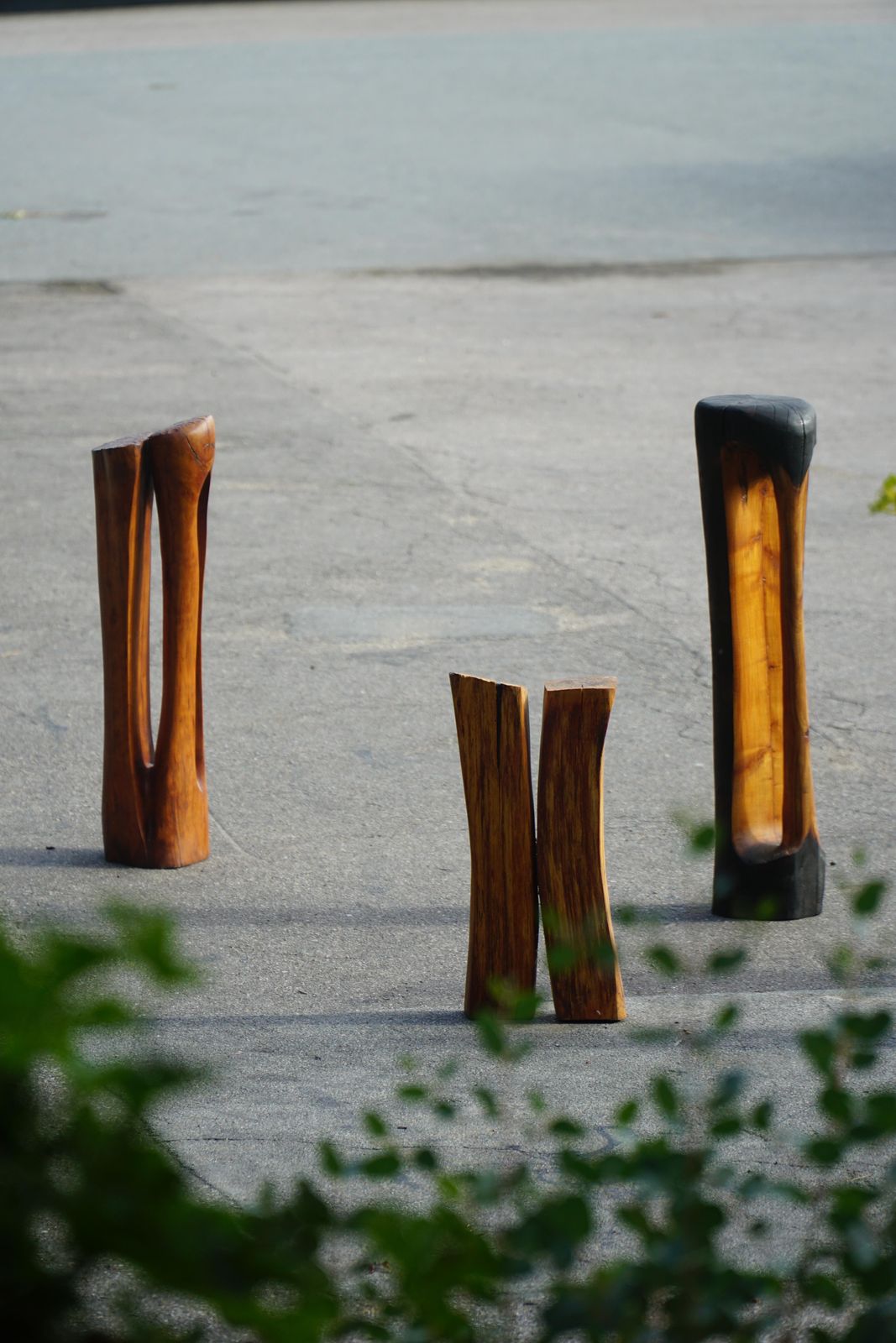 Large Wooden Sculpture "Black Elegance" By Ole Wettergren, Denmark, 1990s photo buy