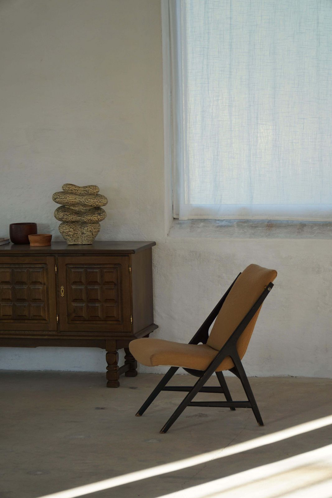 Pair Of Mid Century Armchairs In Bouclé, Swedish Mid Century Modern, 1960s photo buy