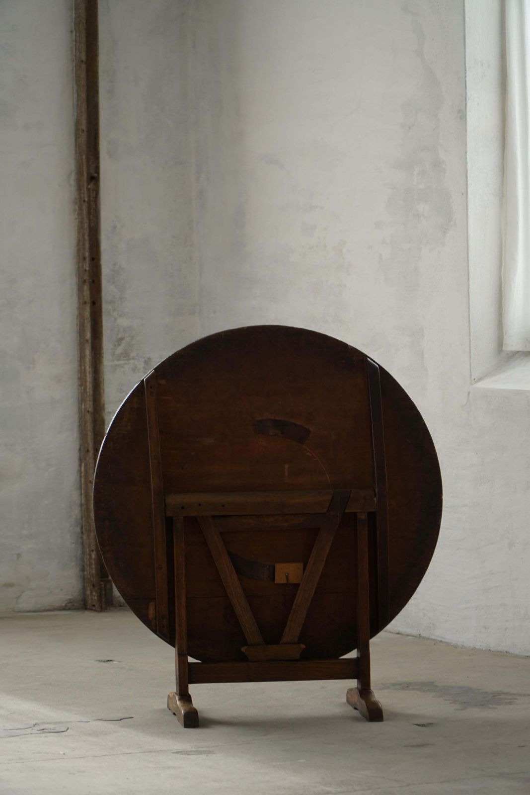 19th Century, French Provincial, Vigneron Round Tilt Top Table In Oak photo buy
