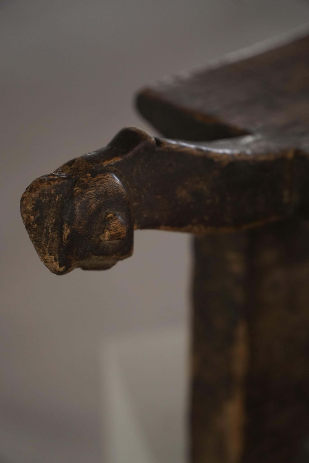 photo furniture Early 20th Century, Carved Wooden Lobi Stool, Burkina Faso, African