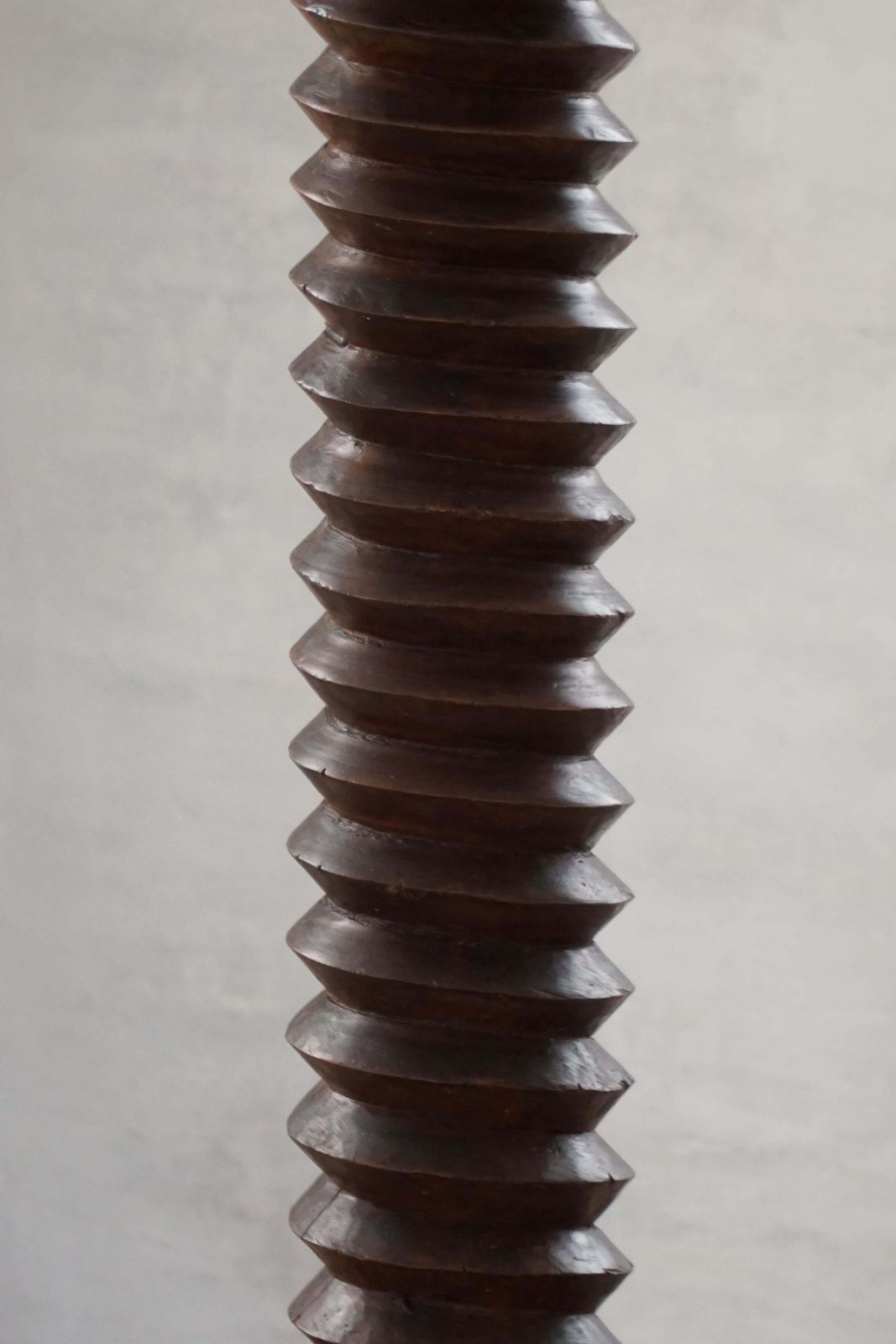 Art 19th Century Large Sculptural French Solid Wood Wine Press / Pedestal photo
