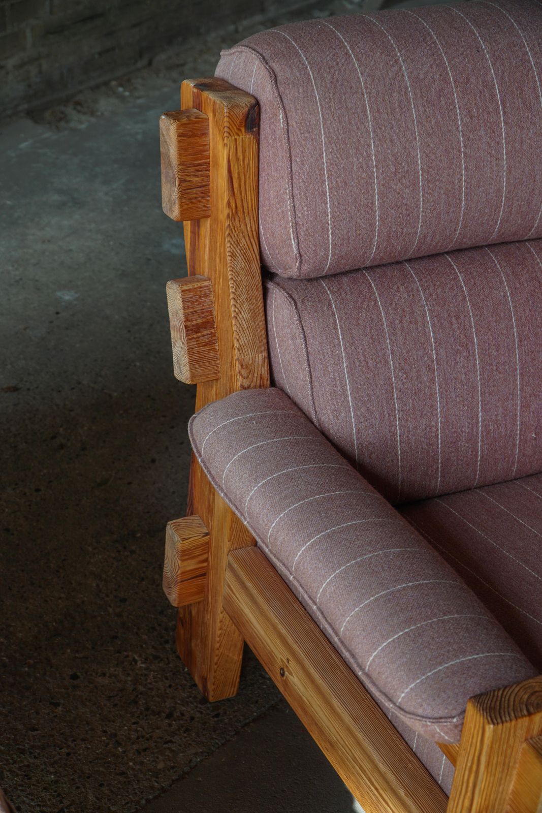 Danish Modern, A Pair Of Lounge Chairs In Pine & Wool By Christian IV, 1970s photo buy