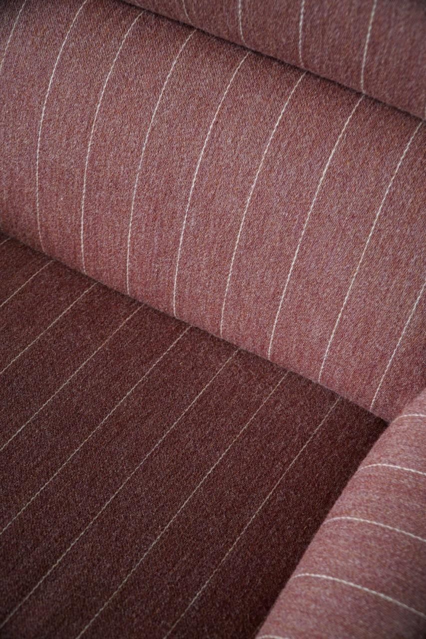 Furniture Danish Modern, A Pair Of Lounge Chairs In Pine & Wool By Christian IV, 1970s photo