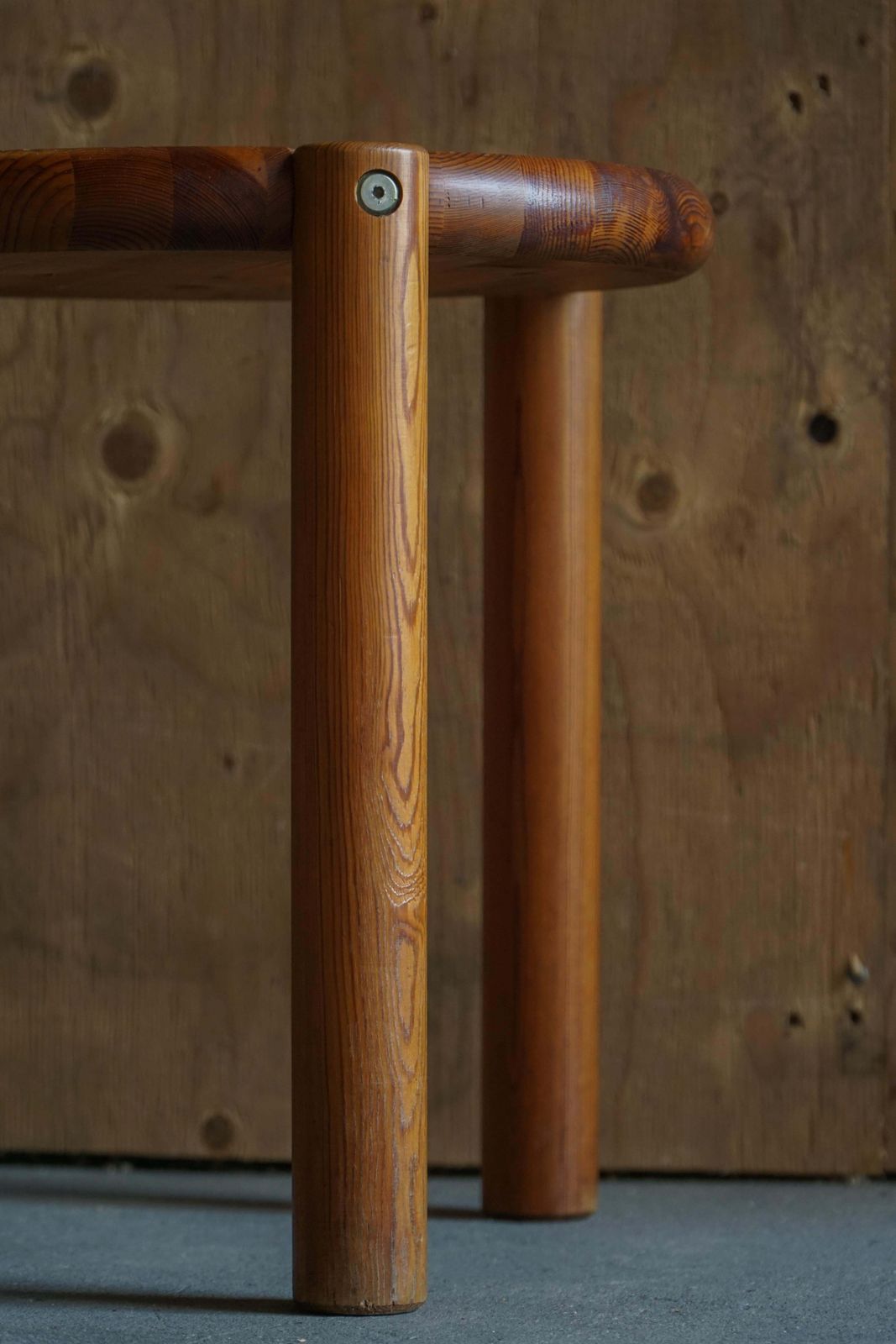 photo for sale 20th Century, Scandinavian Modern Tripod Stool With Circular Seat, 1970s