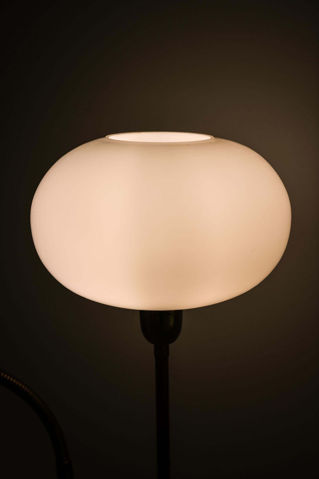 Rare Floor Lamp With Red Lacquered Metal Frame, 1950s photo 4861.0