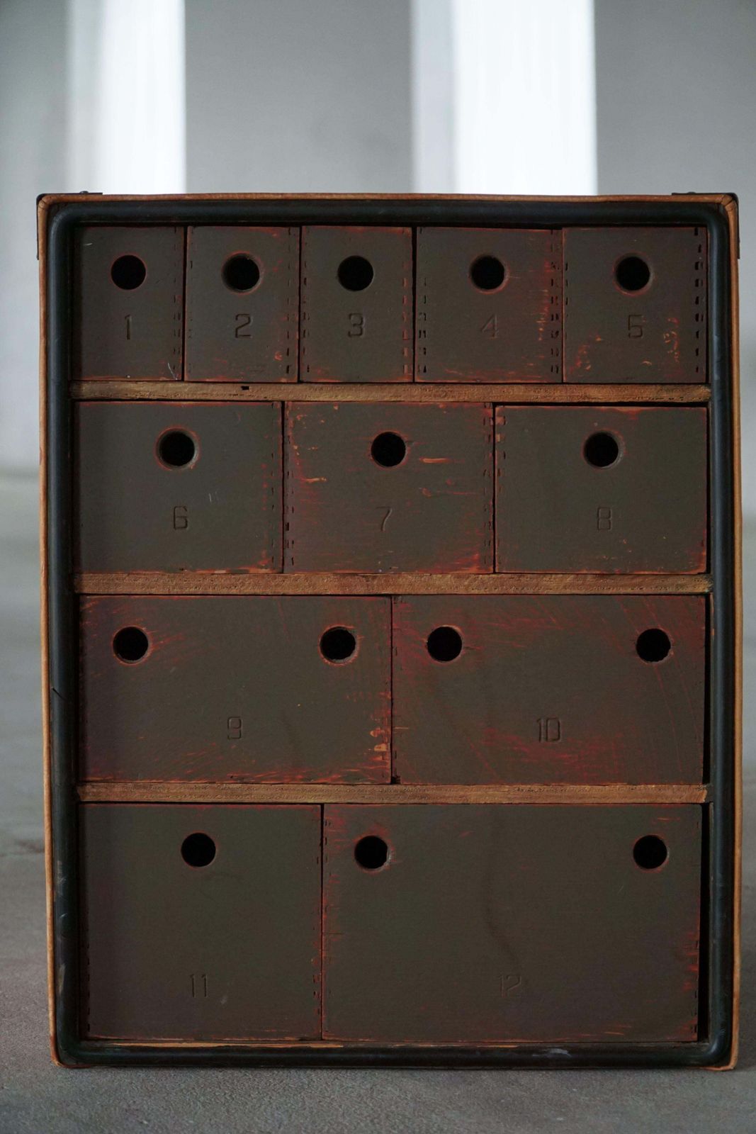 Vintage Military Style Chest In Leather And Wood, Late 20th Century photo 1128.0