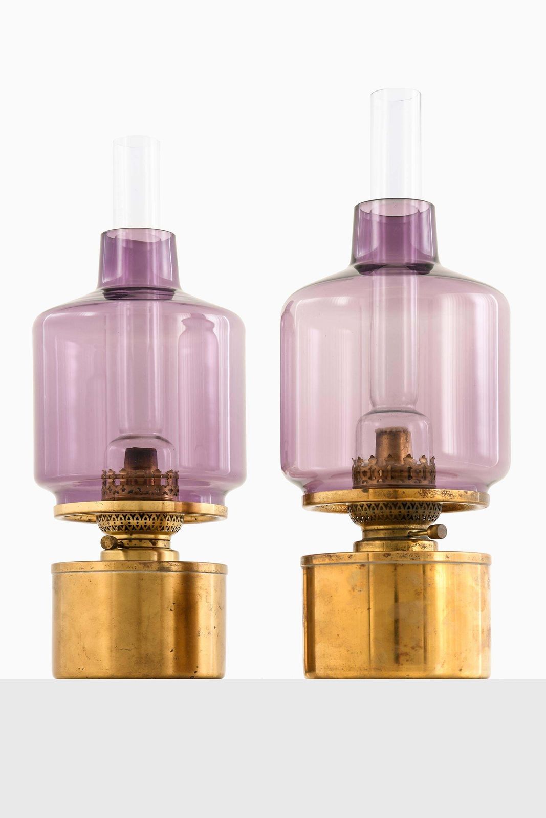 Rare Pair Of Kerosene/Oil Lamp Model L 47 By Hans Agne Jakobsson, 1950s photo furniture