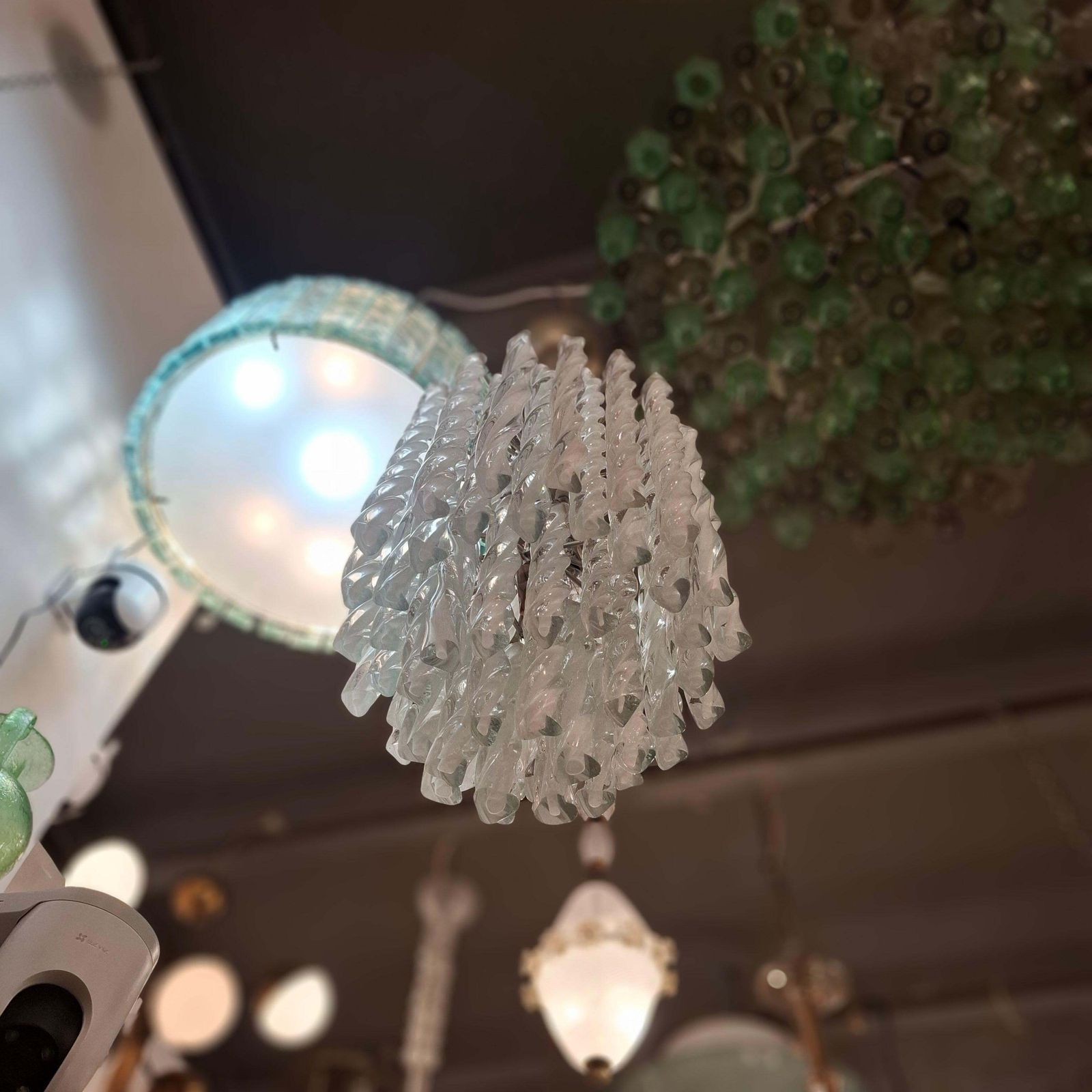 Mazzega Lampadario Murano Metallo 1960 Italy photo furniture