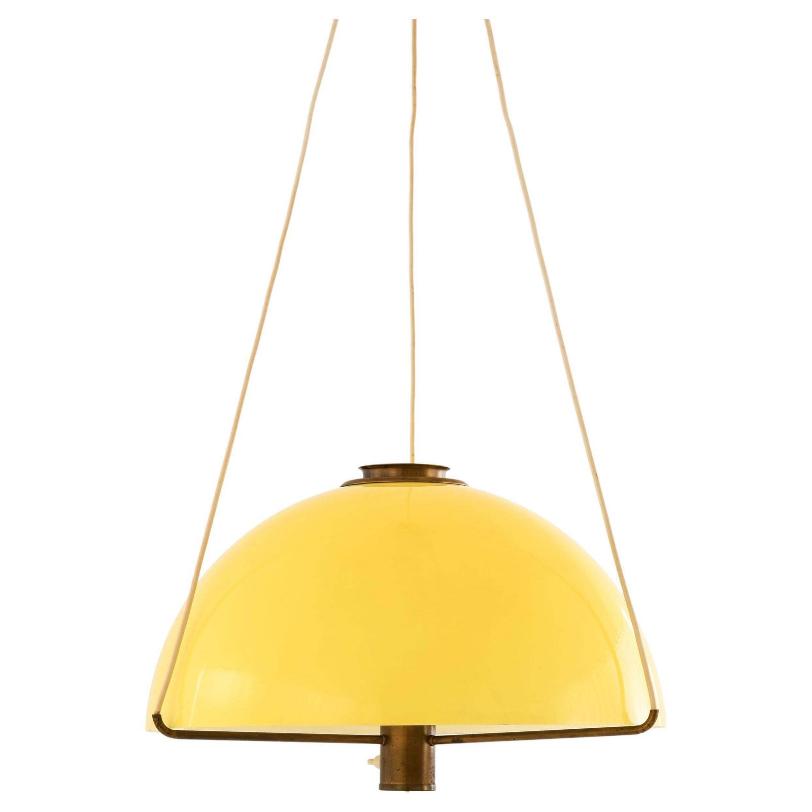 Rare Yellow Acrylic Ceiling Lamp By Anders Pehrson, 1960s