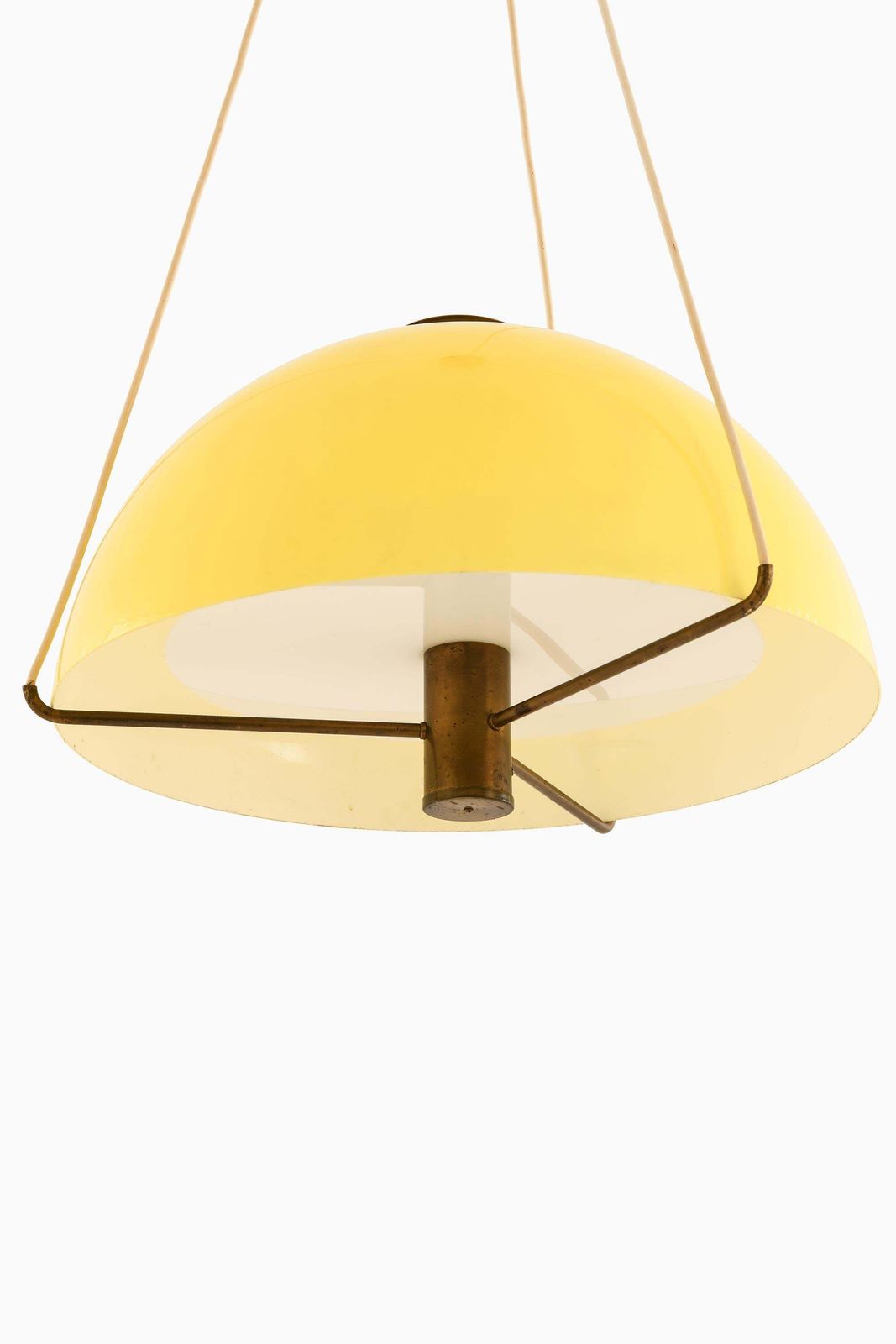 Rare Yellow Acrylic Ceiling Lamp By Anders Pehrson, 1960s photo furniture
