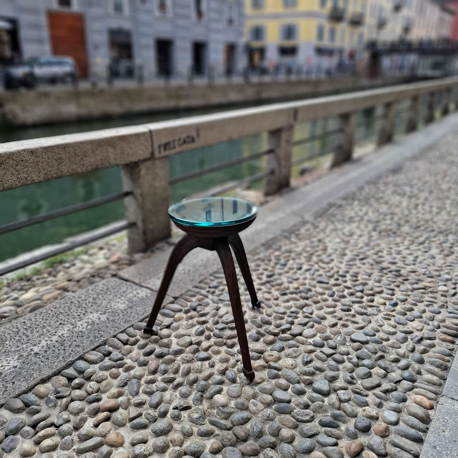 Fontana Arte Coffee Table Wood Glass 1950 Italy photo vinterior