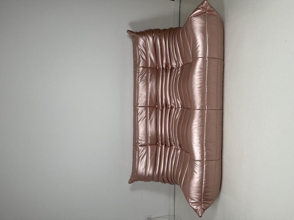 Pink Togo 3 Seater Sofa By Michel Ducaroy For Ligne Roset photo for sale