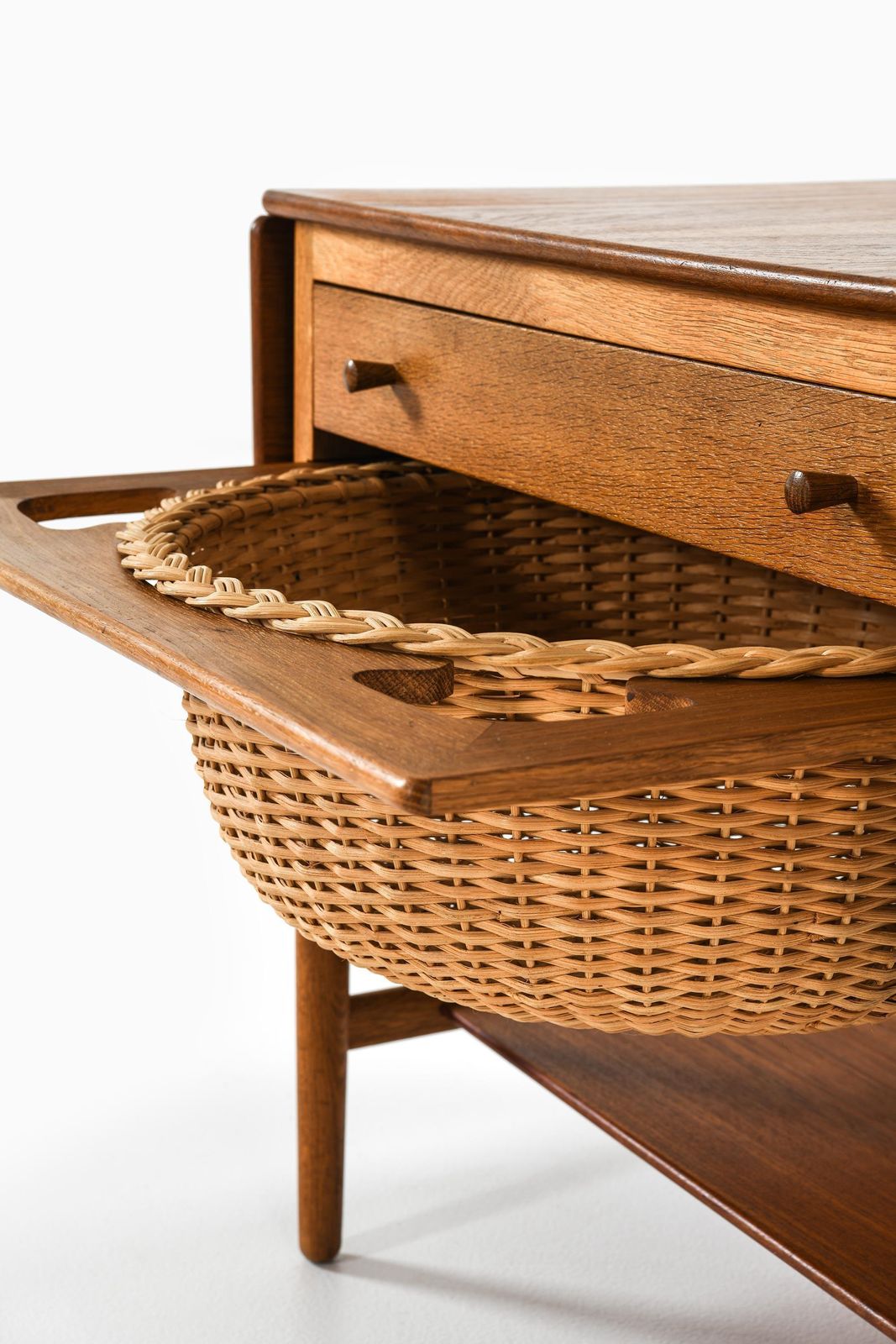 Rare Side Or Sewing Table, Model At 33 By Hans Wegner, 1950s photo buy