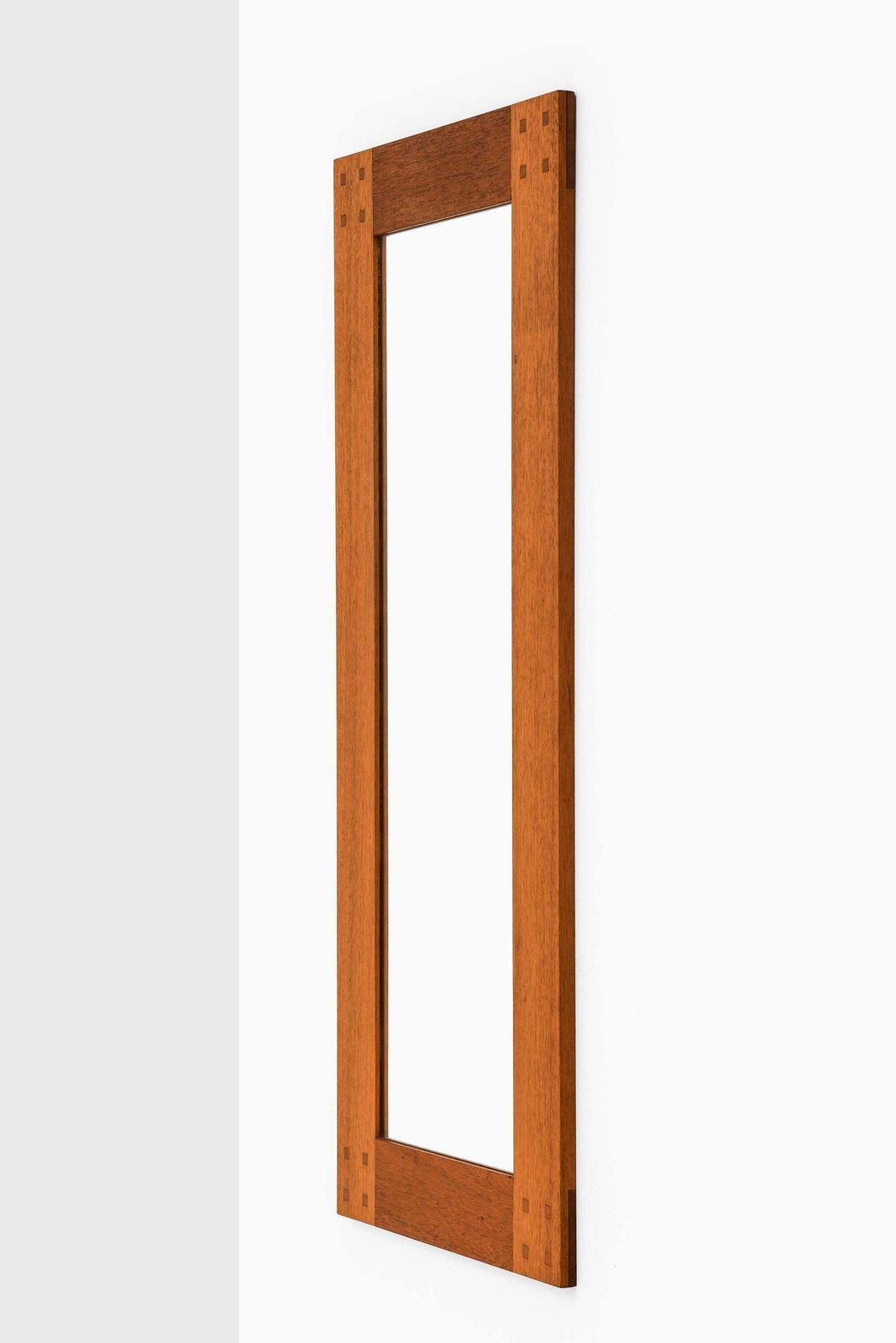 Rare Mirror With Mahogany Frame By Uno & östen Kristiansson, 1950s photo Home Decor