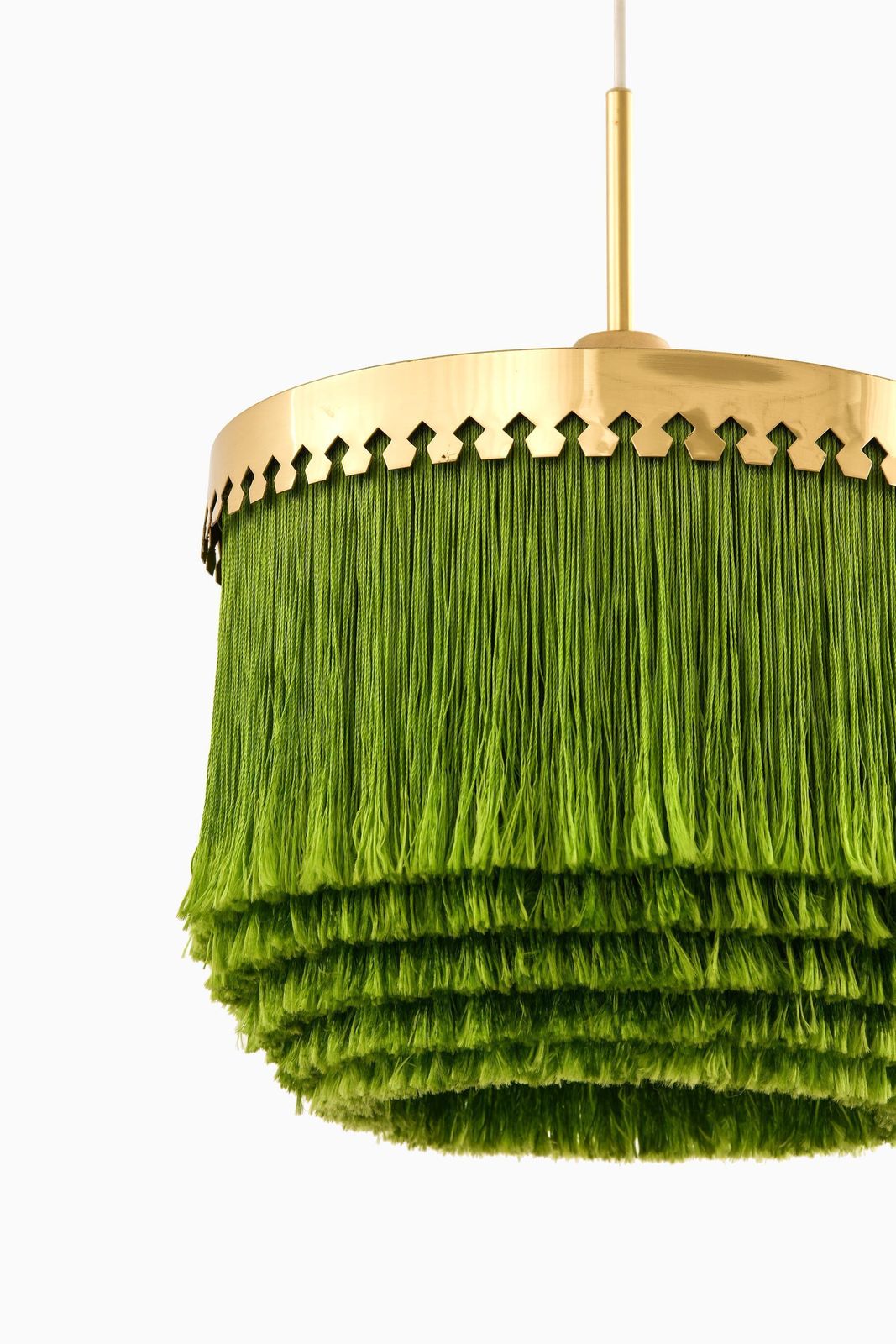 Ceiling Lamp, Model T 601/M, In Silk And Brass By Hans Agne Jakobsson, 1965 photo furniture