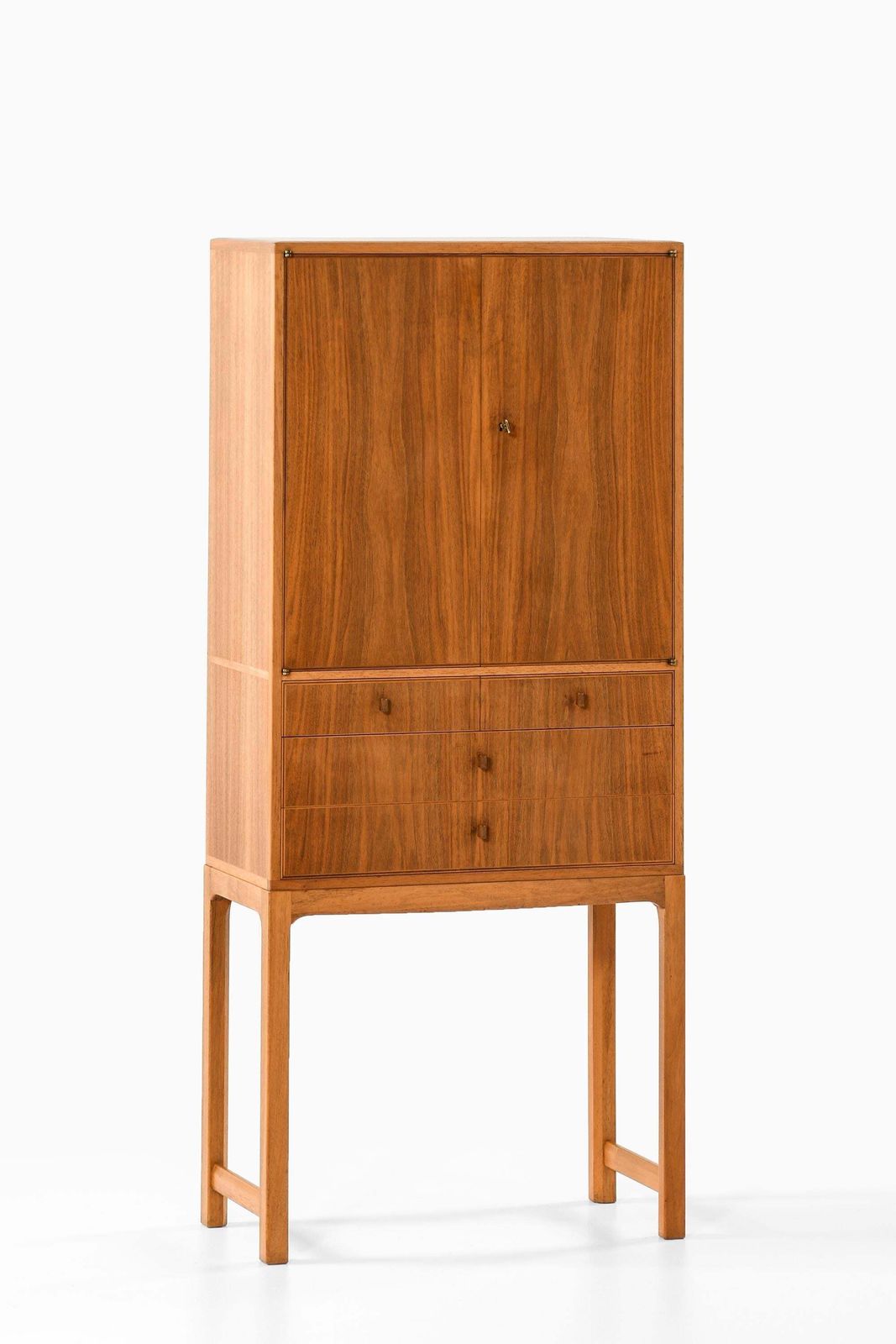 Cabinet, Model Lillbo, In Walnut By Carl Malmsten, 1950s photo furniture