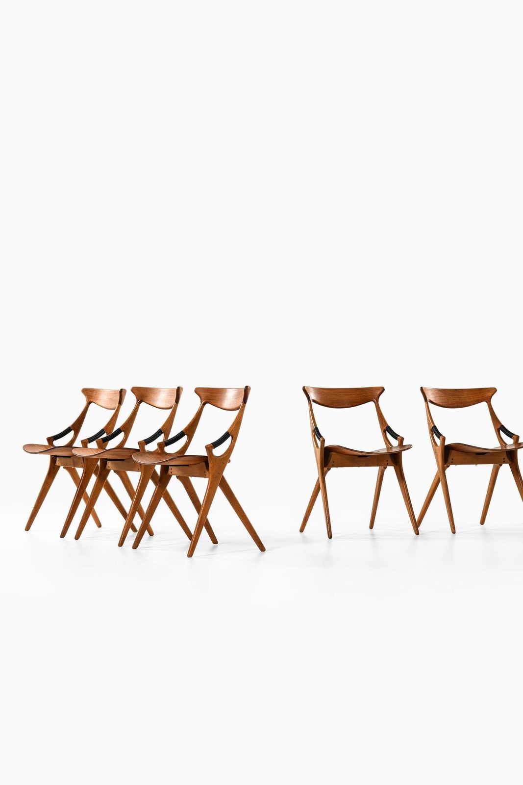 Set Of Six Dining Chairs, Model 210, By Arne Hovmand Olsen, 1957 photo furniture