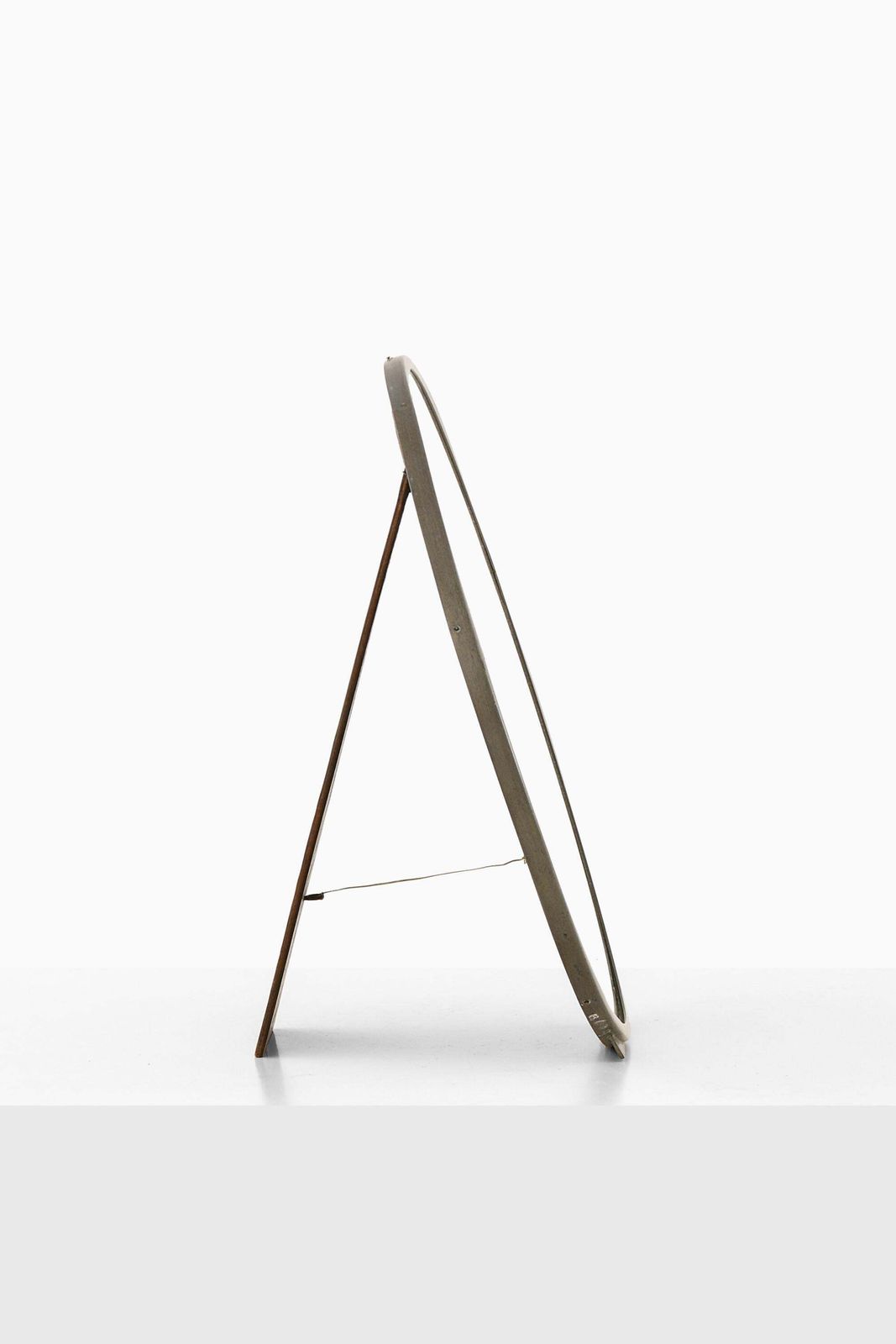 Table Mirror In Pewter And Wood By Nils Fougstedt, 1931 photo Home Decor