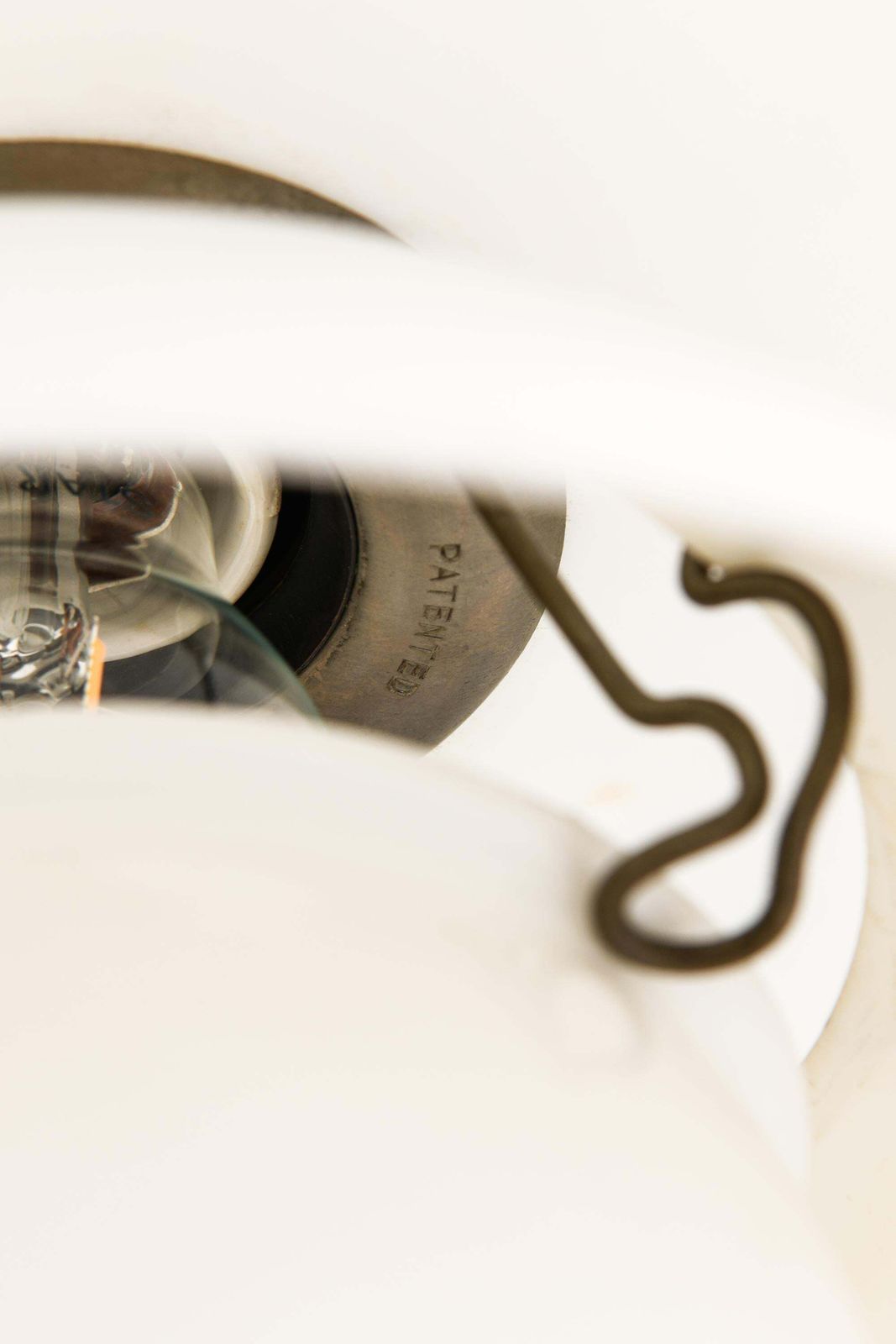 Ceiling Lamp, Model Ph 4/4, In Opaline Glass And Metal By Poul Henningsen, 1930s photo Lighting