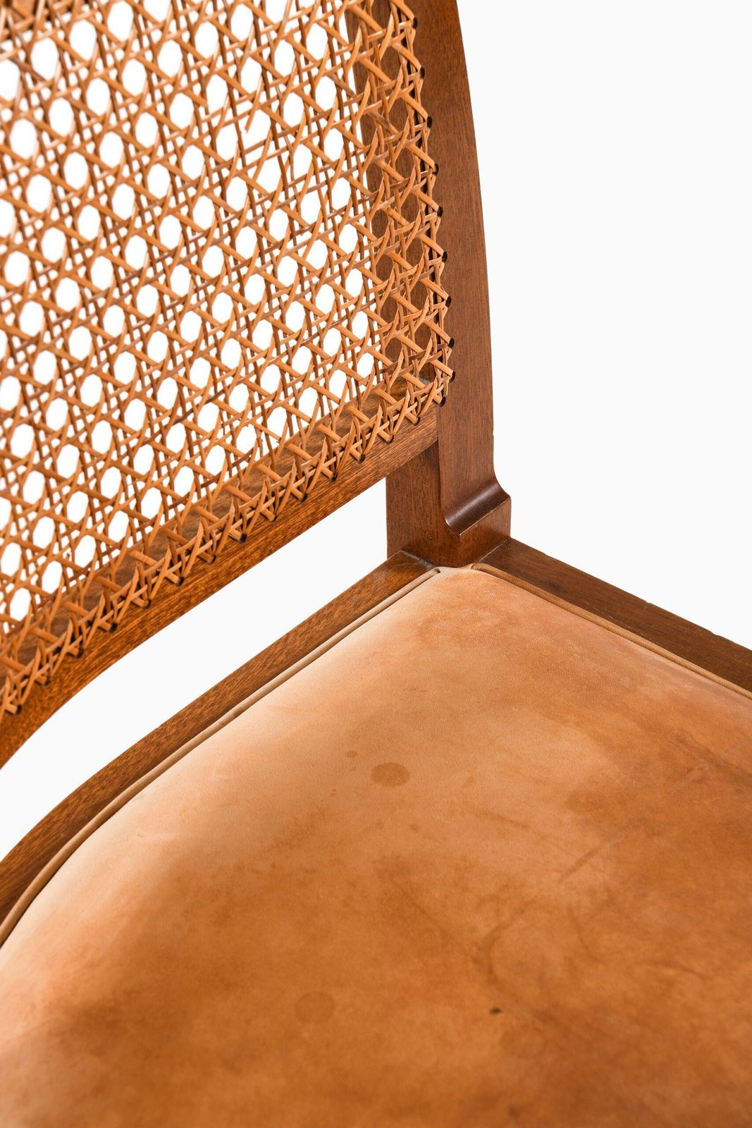 The 'Faaborg Chair' In Mahogany, Cane And Leather By Kaare Klint, 1914 photo buy