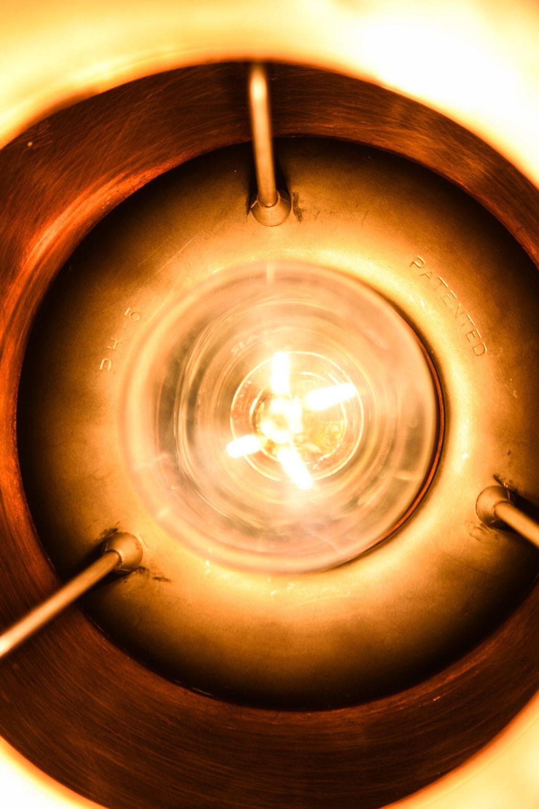 photo furniture Ph 5/5 Ceiling Lamp In Copper And Nickel By Poul Henningsen, 1940s