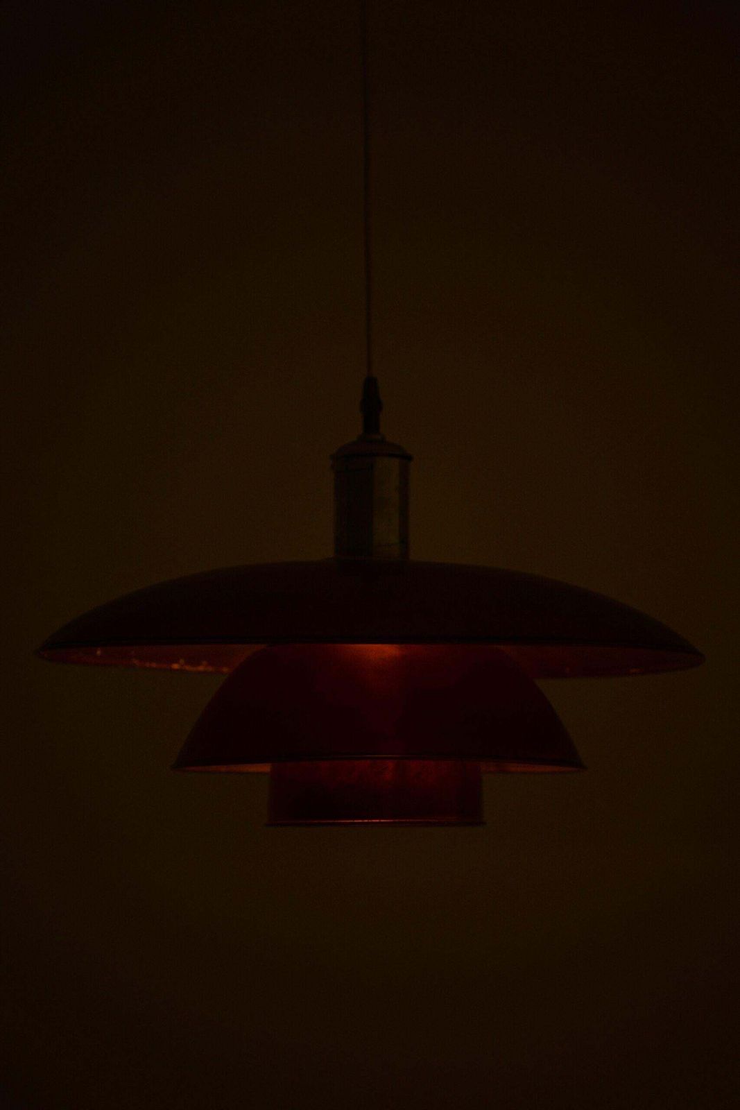 Lighting Ph 5/5 Ceiling Lamp In Copper And Nickel By Poul Henningsen, 1940s photo