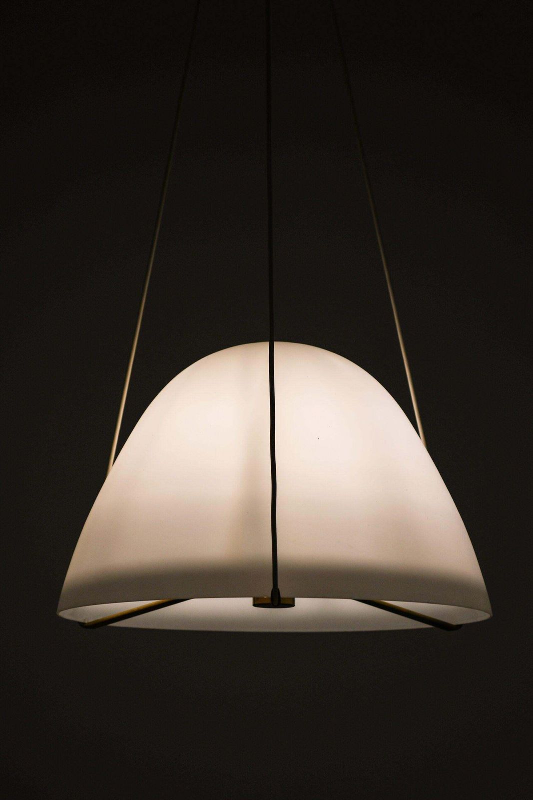 Ceiling Lamp, Model Number 31234, In Opaline Glass By Bertil Brisborg, 1940s photo vinterior