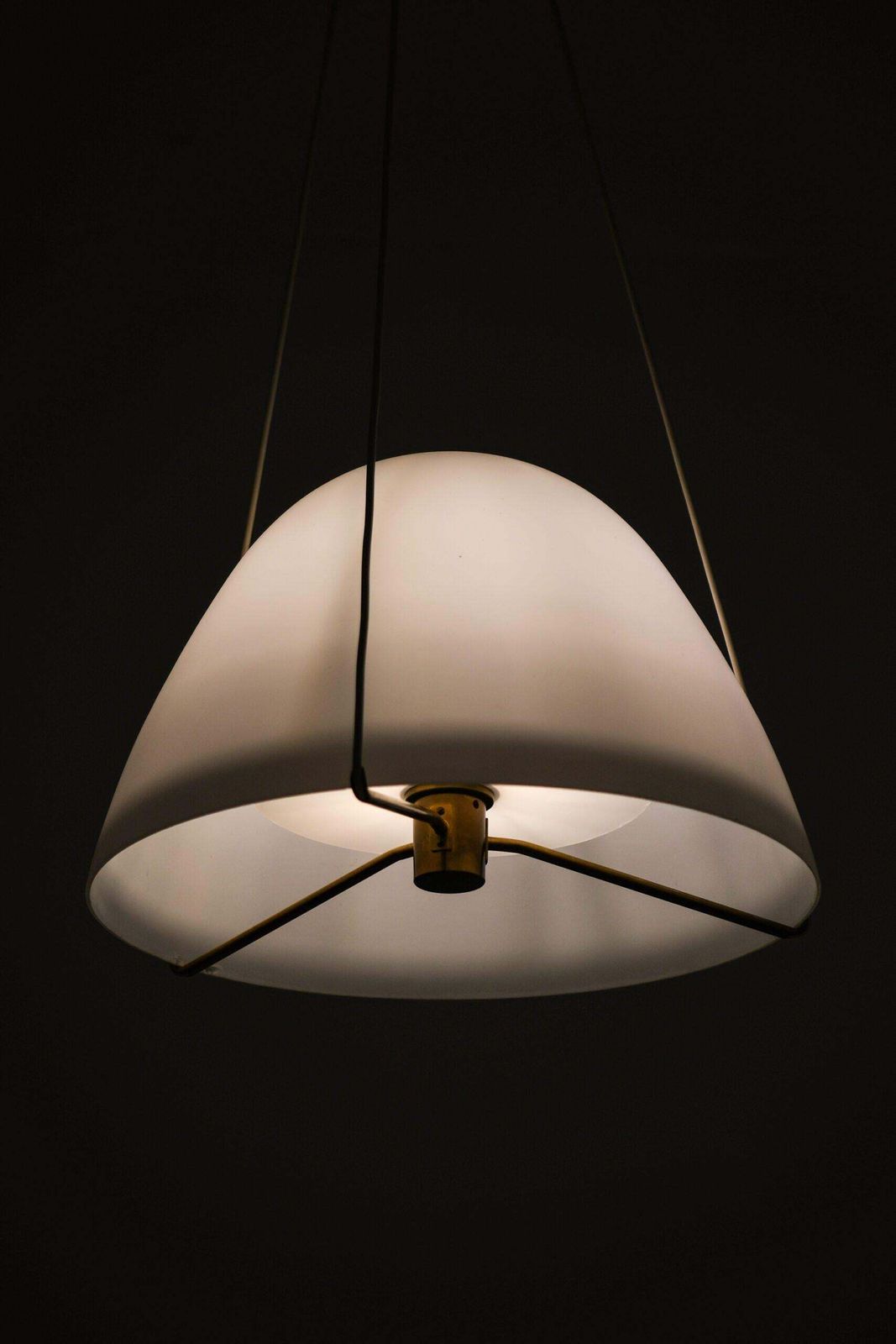 Ceiling Lamp, Model Number 31234, In Opaline Glass By Bertil Brisborg, 1940s photo buy