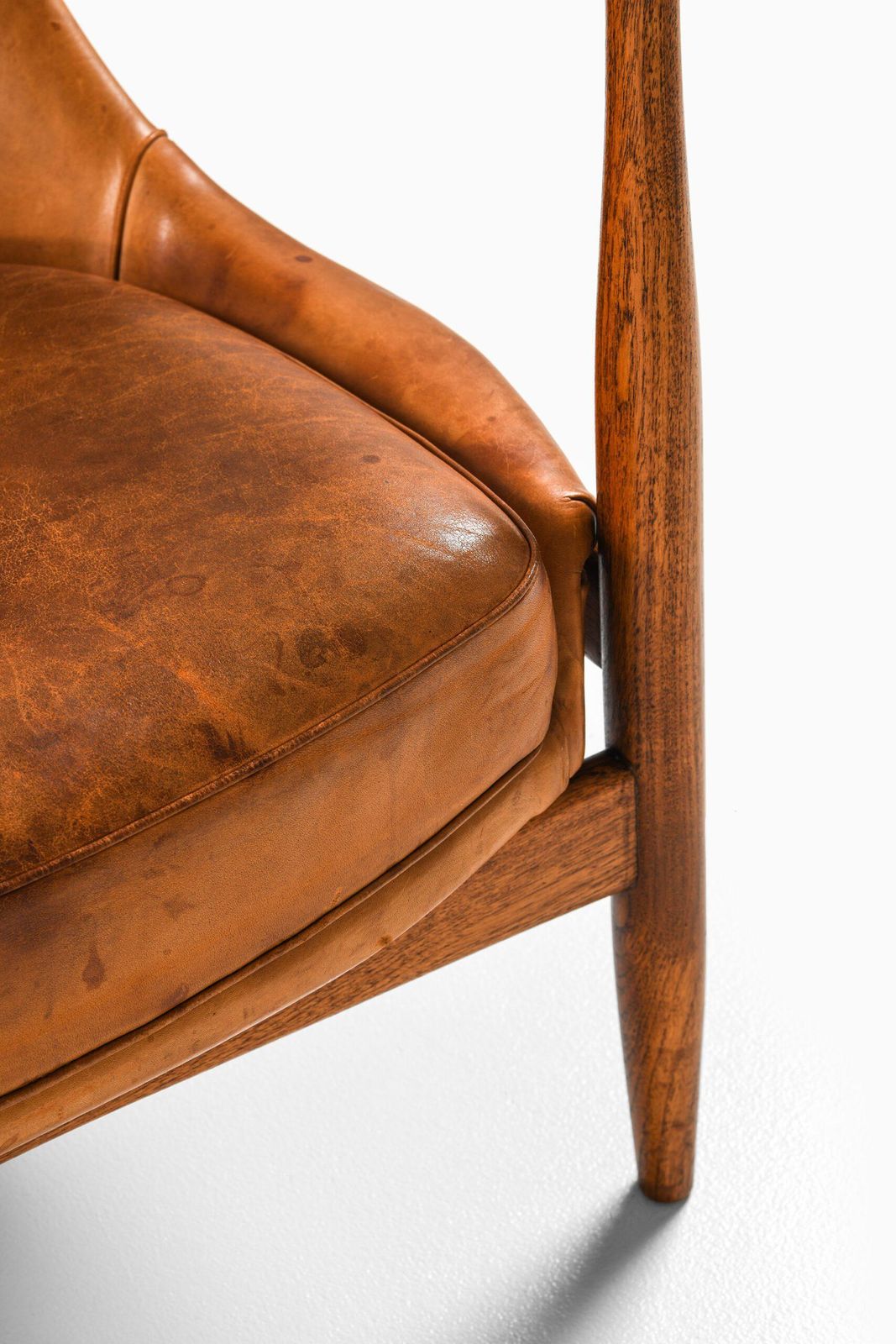 Easy Chair In Teak And Original Cognac Leather By Ib Kofod Larsen, 1950s photo Furniture