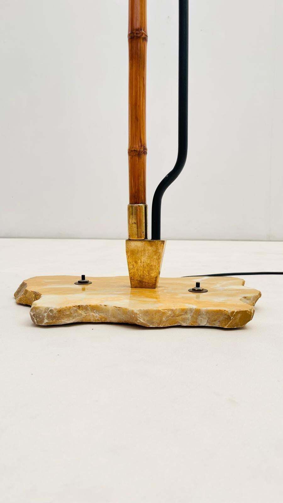 Rare Bamboo Stick Pelikan   Floor Lamp photo buy