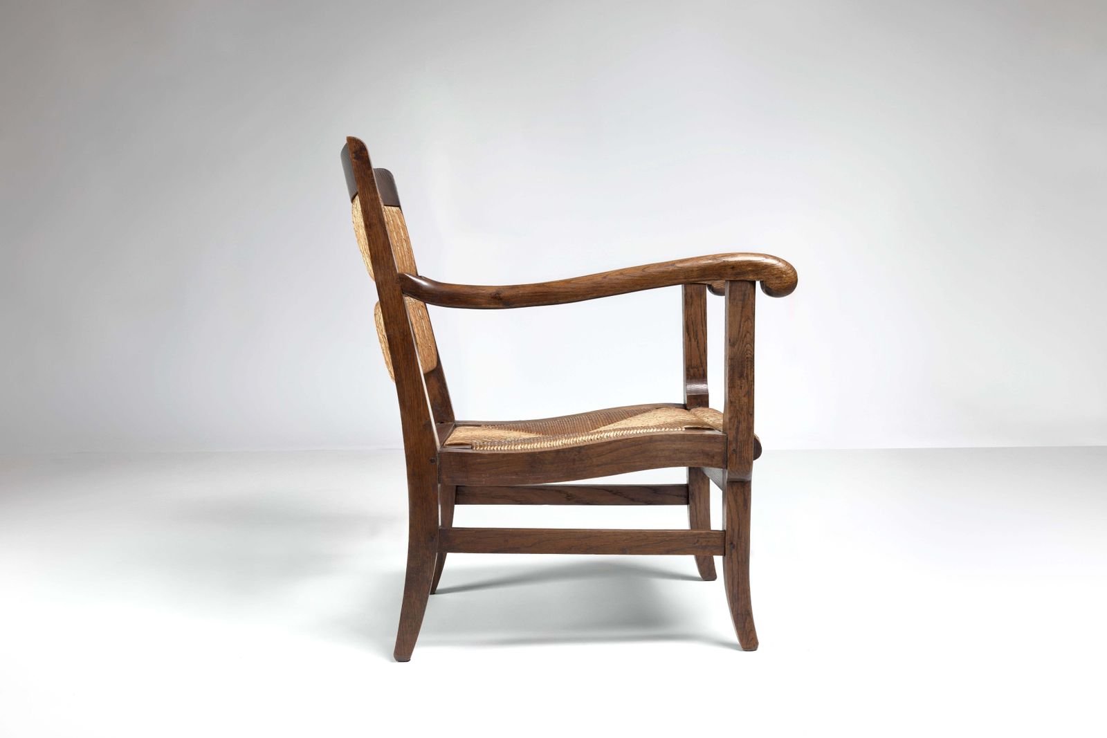 Pair Of French Oak Armchairs, France, 1950s photo 8223.0