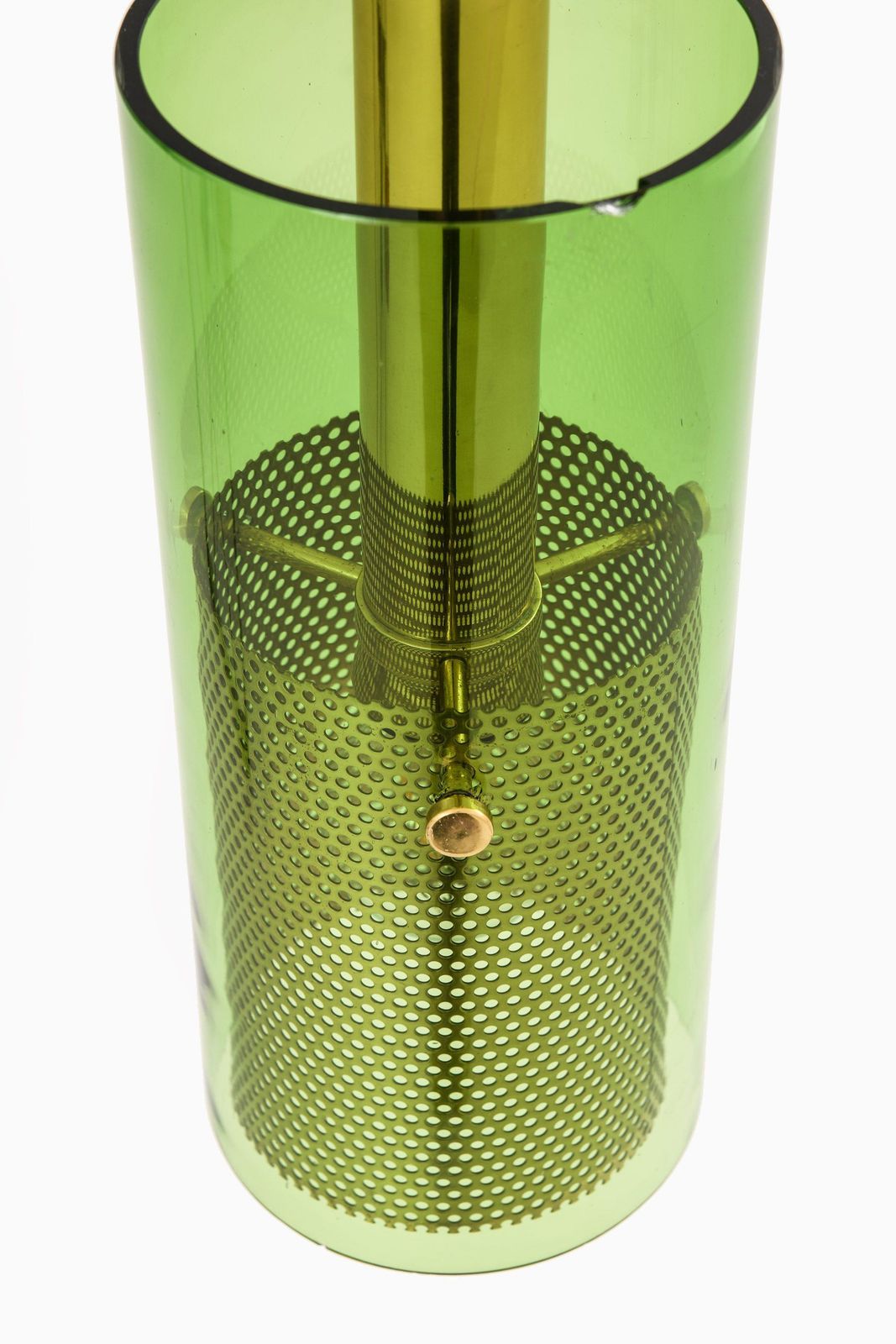 Ceiling Lamp In Brass And Original Glass By Hans Agne Jakobsson, 1950's photo 2385.0