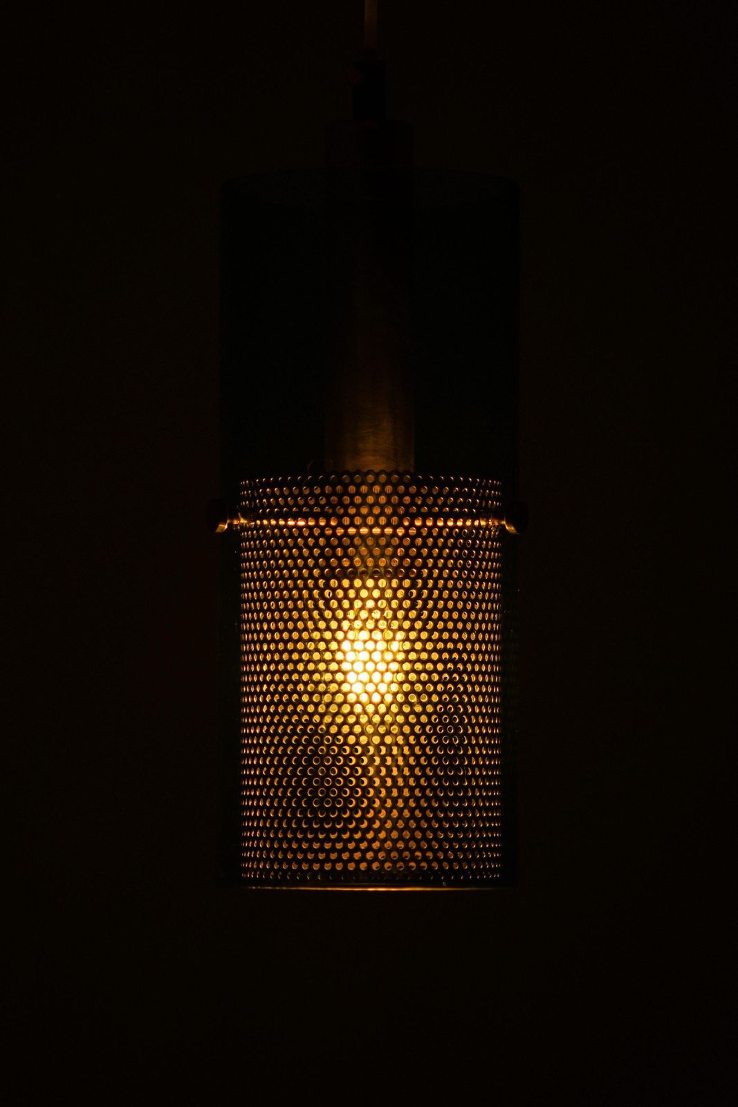 Ceiling Lamp In Brass And Original Glass By Hans Agne Jakobsson, 1950's photo vinterior