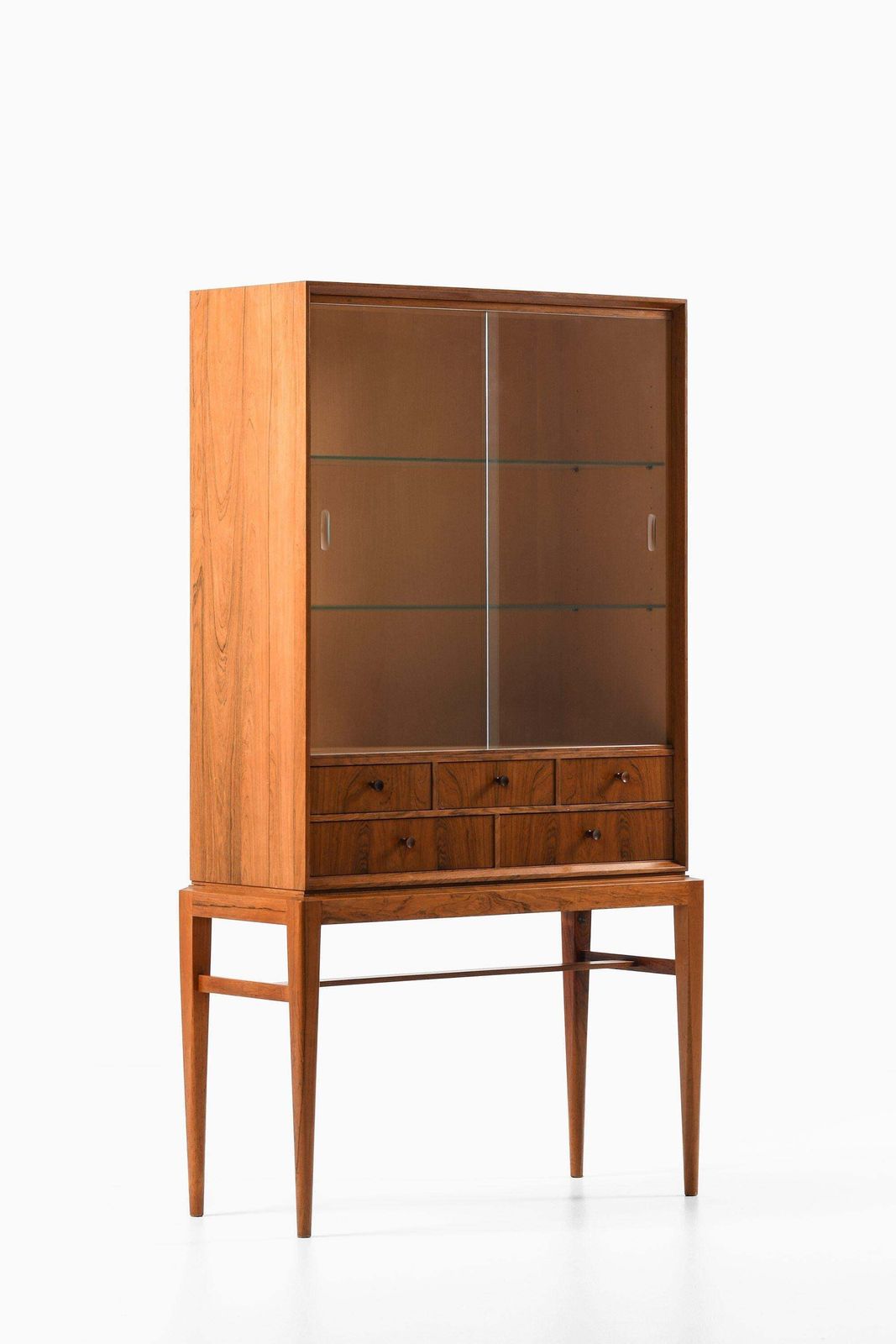 Cabinet In Rosewood, Beech And Glass By Svante Skogh, 1950's photo furniture
