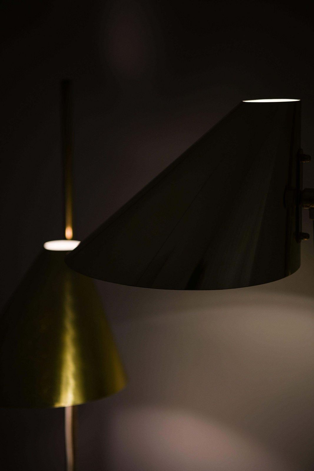 Pair Of Floor Lamps In Brass By Hans Agne Jakobsson, 1970's photo buy