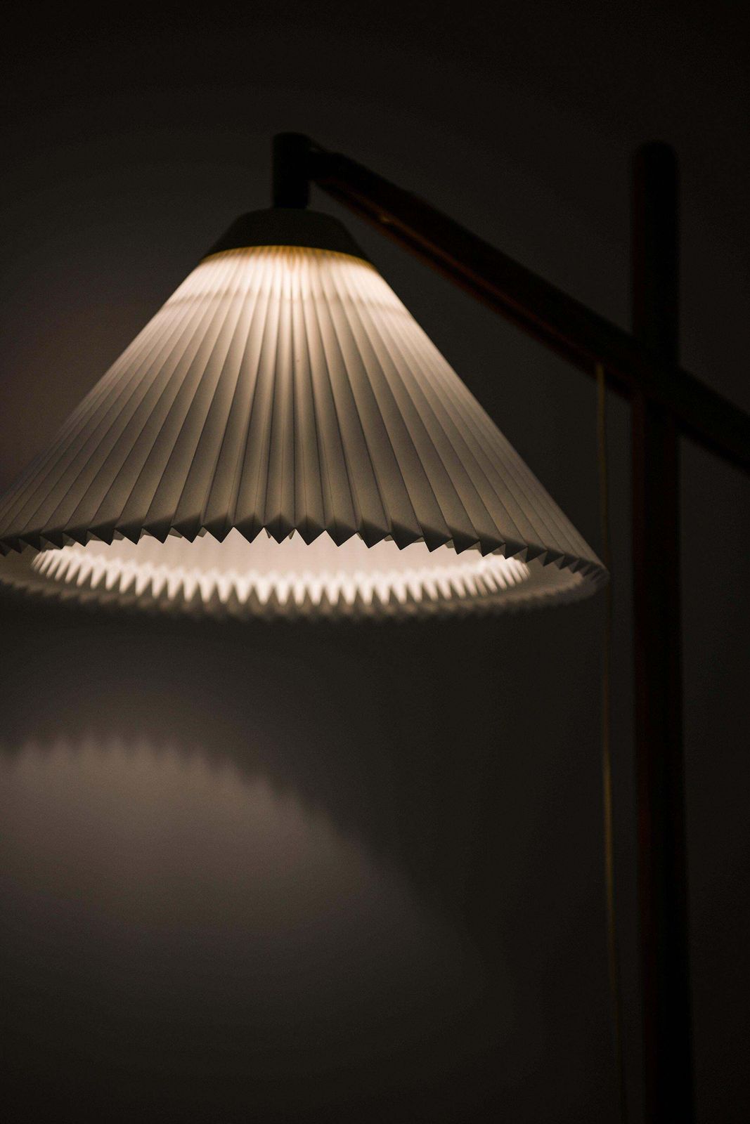 Floor Lamp In Teak, Black Lacquered Metal And Brass By Vilhelm Wohlert, 1957 photo buy