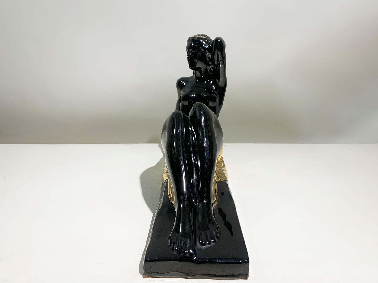 Art Deco "Reclining Woman" Sculpture By Charles Lemanceau, Signed "C.Lemanceau" photo 3362.0