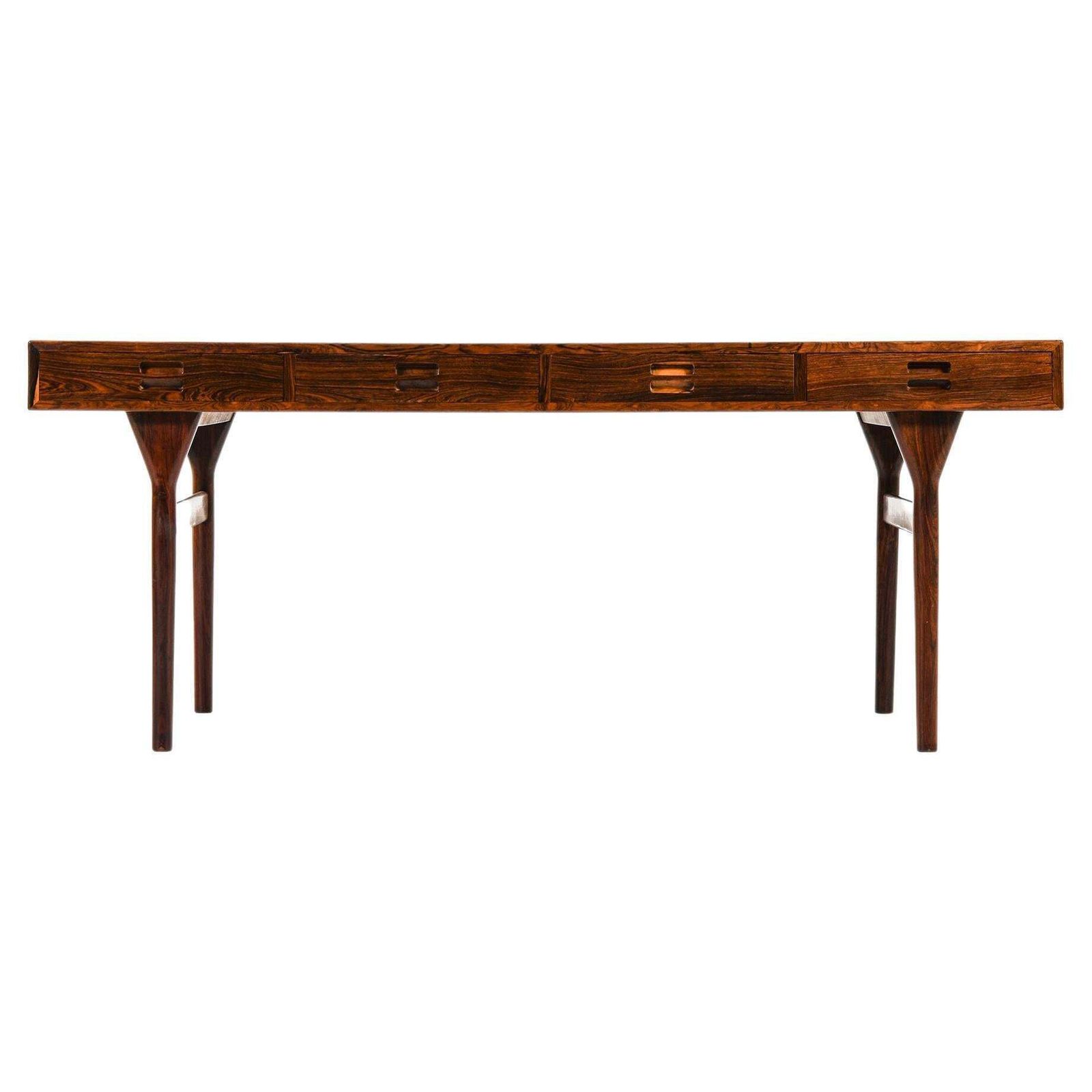 Freestanding Desk With 4 Drawers In Rosewood By Nanna Ditzel, 1955