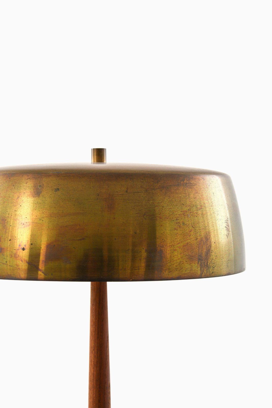 Table Lamp In Brass And Teak By Svend Aage Holm Sørensen, 1950's photo buy