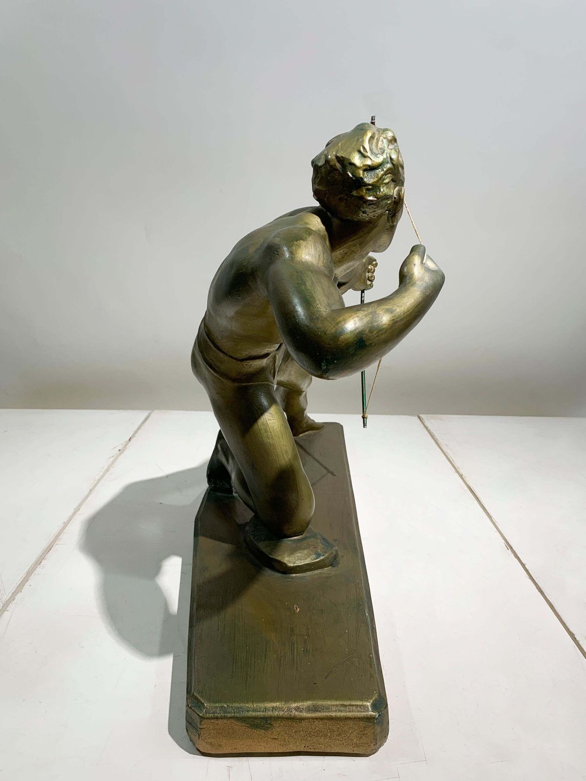 Art Deco Terracotta Metal Patinated Sculpture Engraved "Maf" And Numbered 306 photo for sale