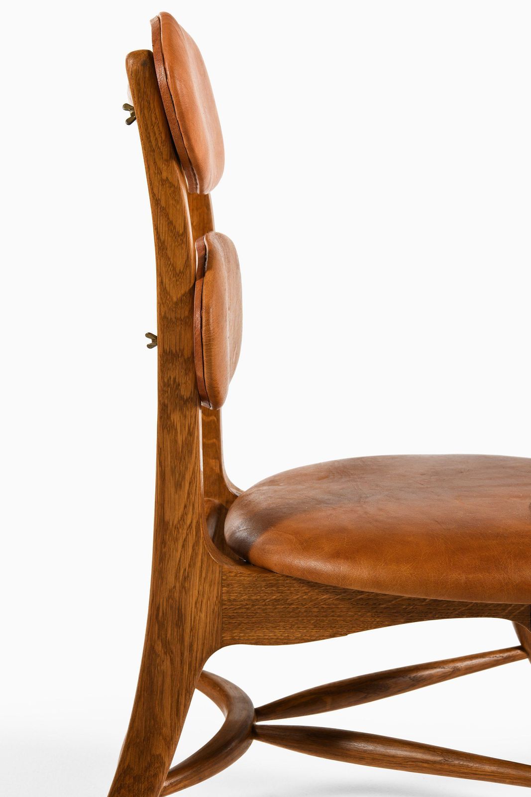 Musician Chairs With Adjustable Seat And Back In Oak By Vilhelm Lauritzen, 1942 photo vintage