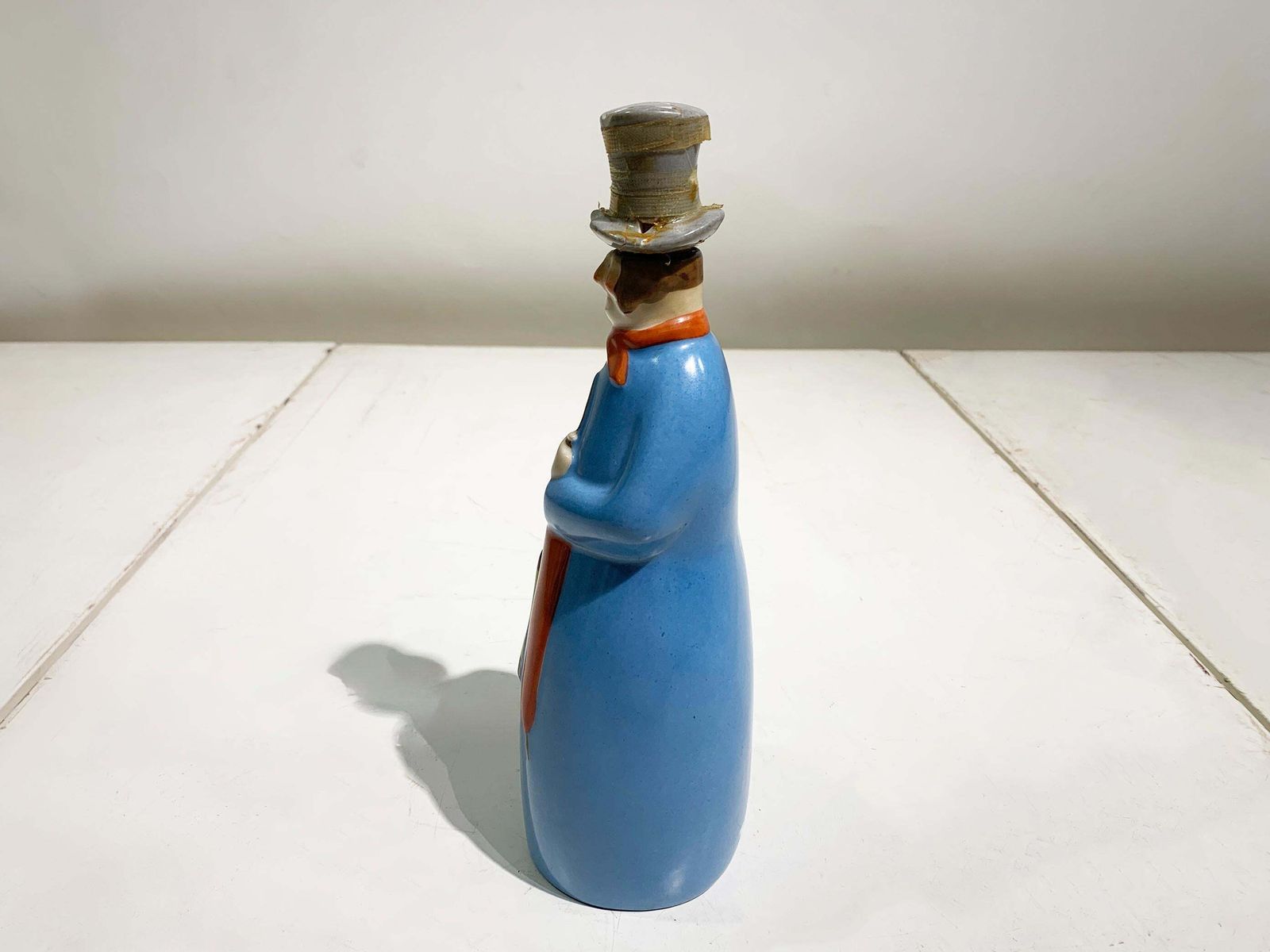 Set Of 20th Century French Robj Flacon Liquor Bottles, "The Dandy" & "Guignolet" photo vintage