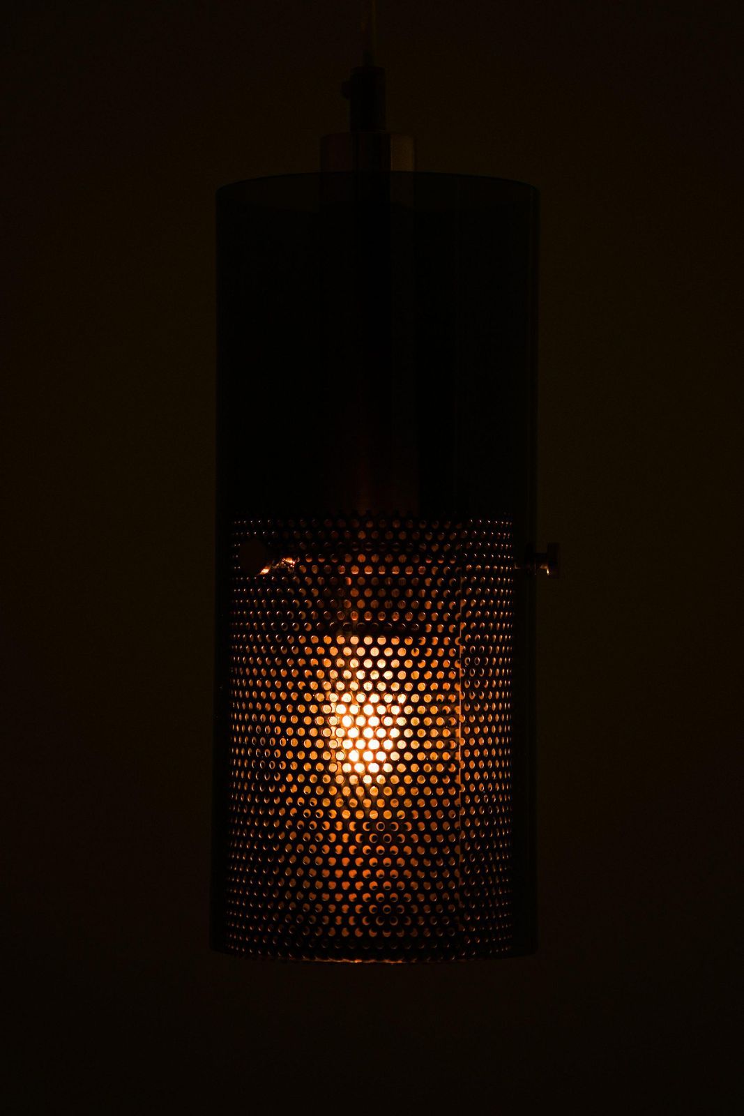 Ceiling Lamp In Brass And Original Glass By Hans Agne Jakobsson, 1950's photo Lighting