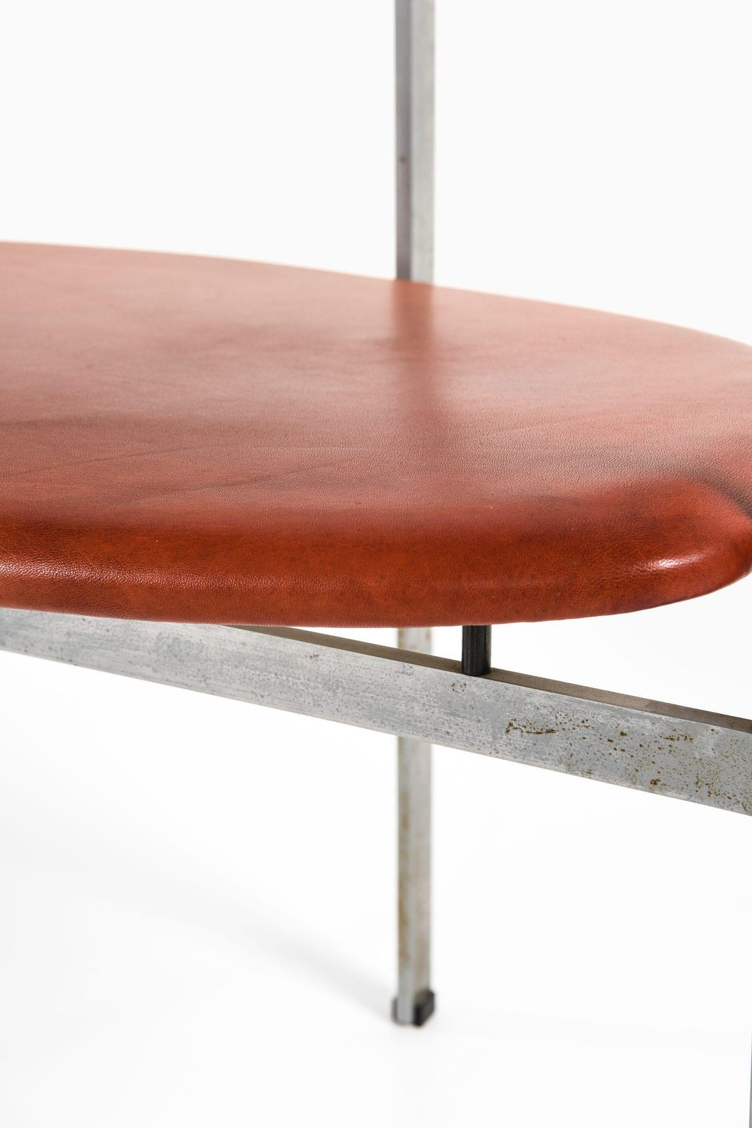 Armchair In Steel, Ash And Original Leather By Poul Kjærholm, 1950's photo buy