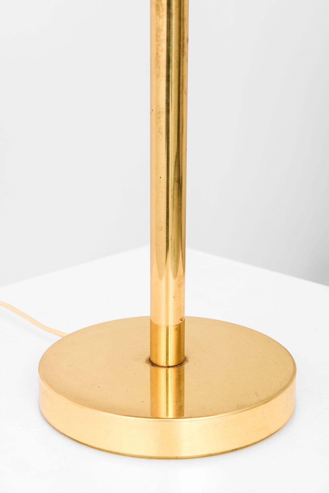 Table Lamp In Brass And Silk Fringes By Hans Agne Jakobsson, 1950's photo vintage