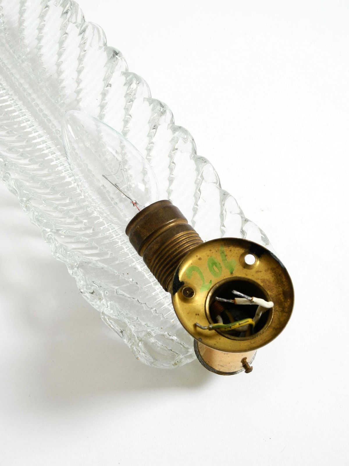 photo for sale Original Mid Century Modern Italian Barovier & Toso Murano Glass Wall Lamp