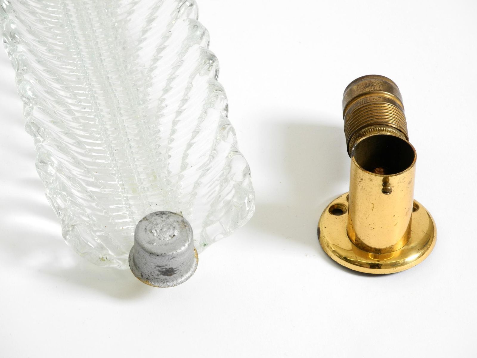 photo vinterior Original Mid Century Modern Italian Barovier & Toso Murano Glass Wall Lamp