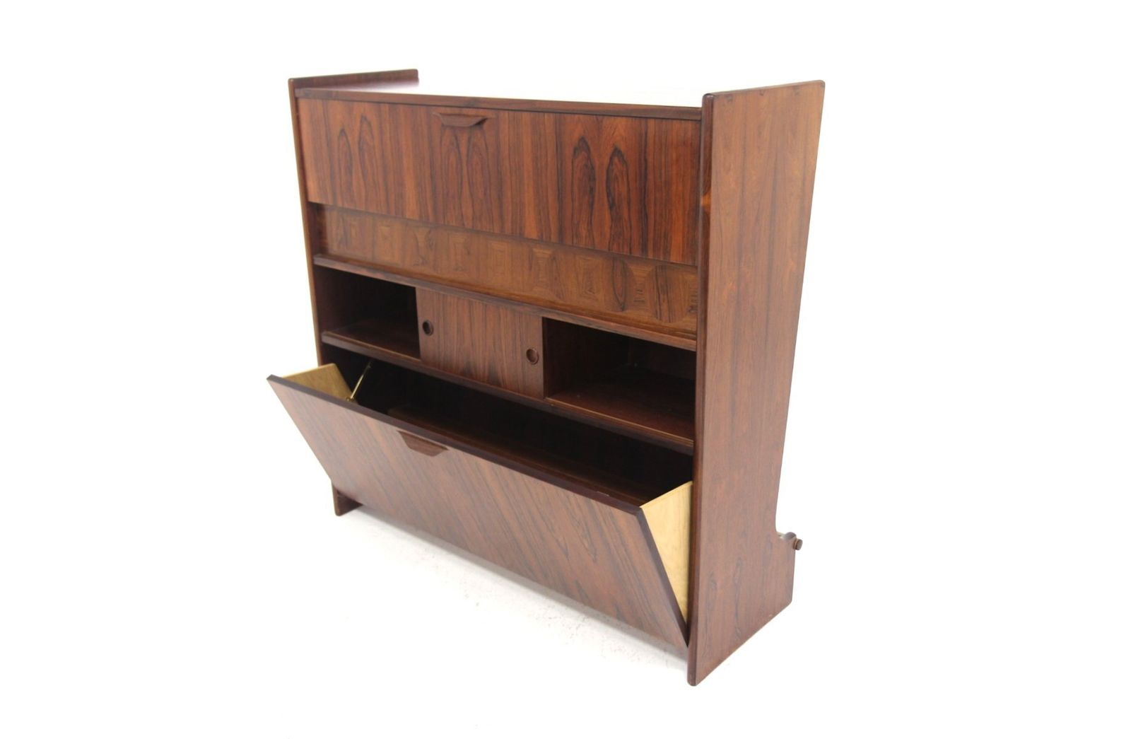 Bar Cabinet And Stools Sk 661 By Johannes Andersen, 1960, Set Of 3 photo vinterior