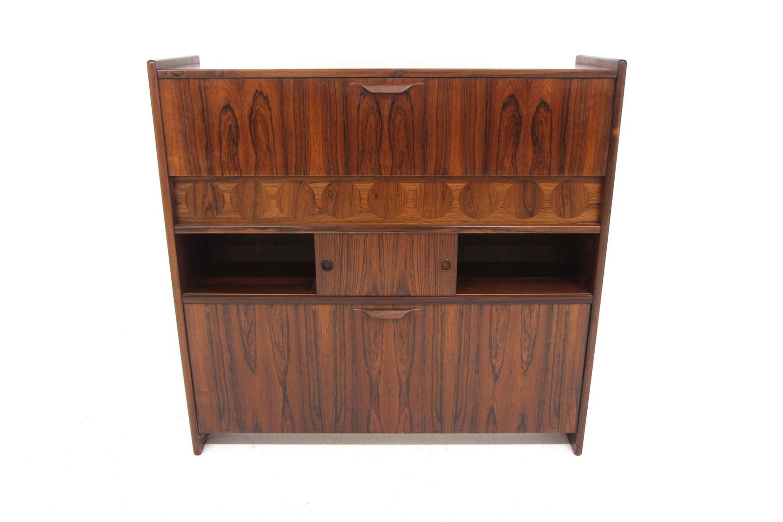 Lighting Bar Cabinet And Stools Sk 661 By Johannes Andersen, 1960, Set Of 3 photo